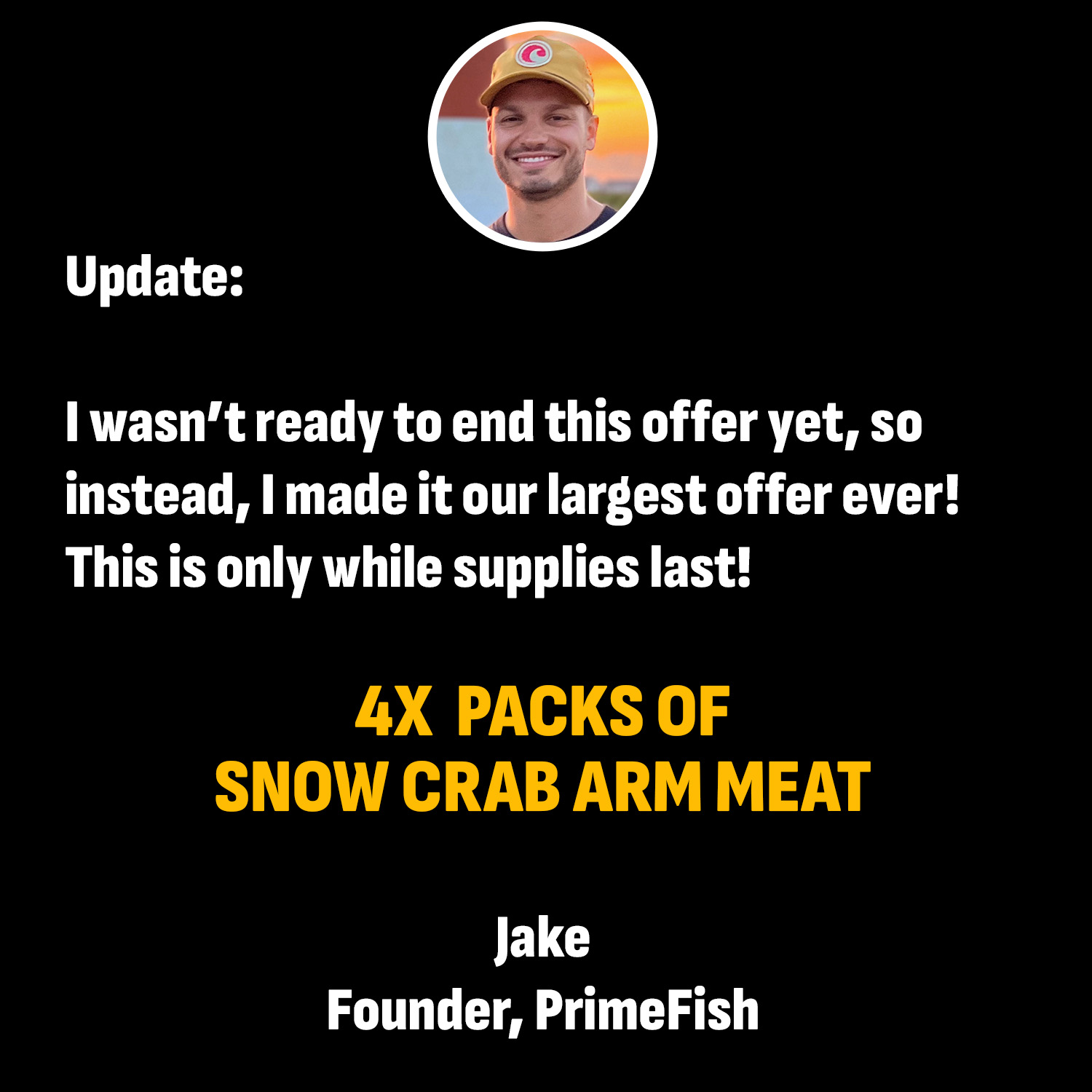 PrimeFish Seafood Co. Facebook ad