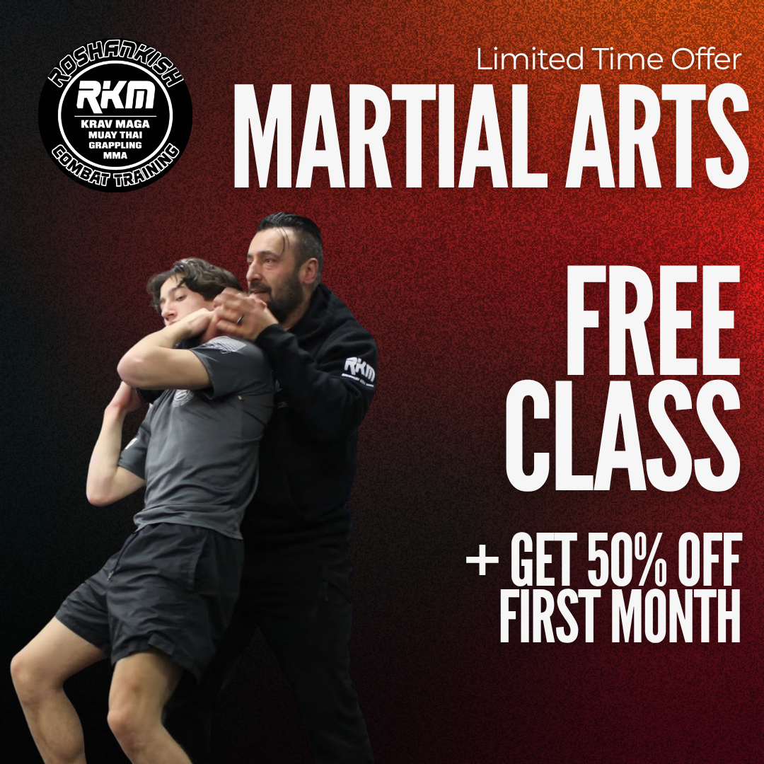 Roshankish self defense Muay Thai Grappling MMA Facebook ad