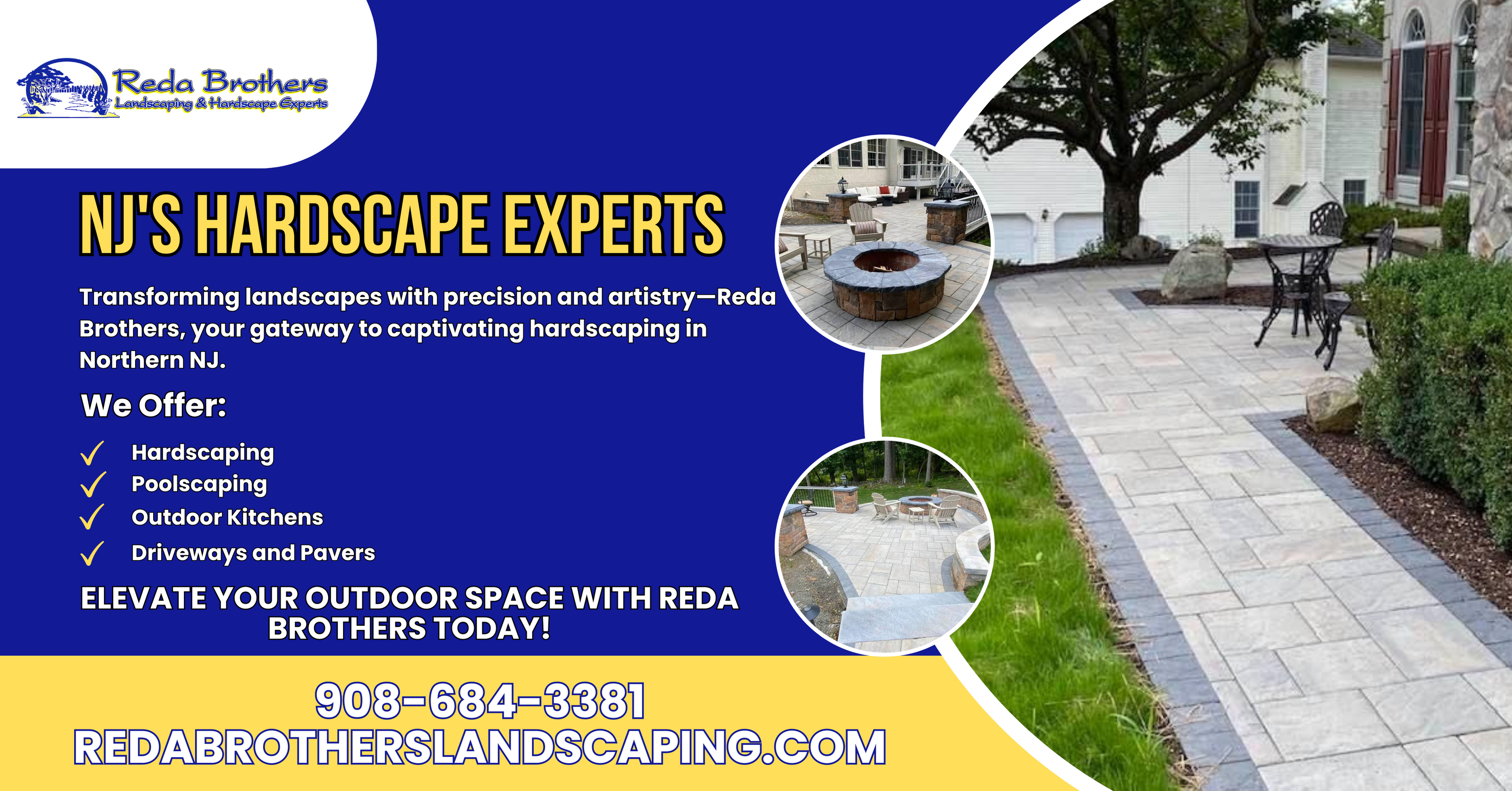 Reda Brothers Landscaping Facebook ad: Contact Us Today!