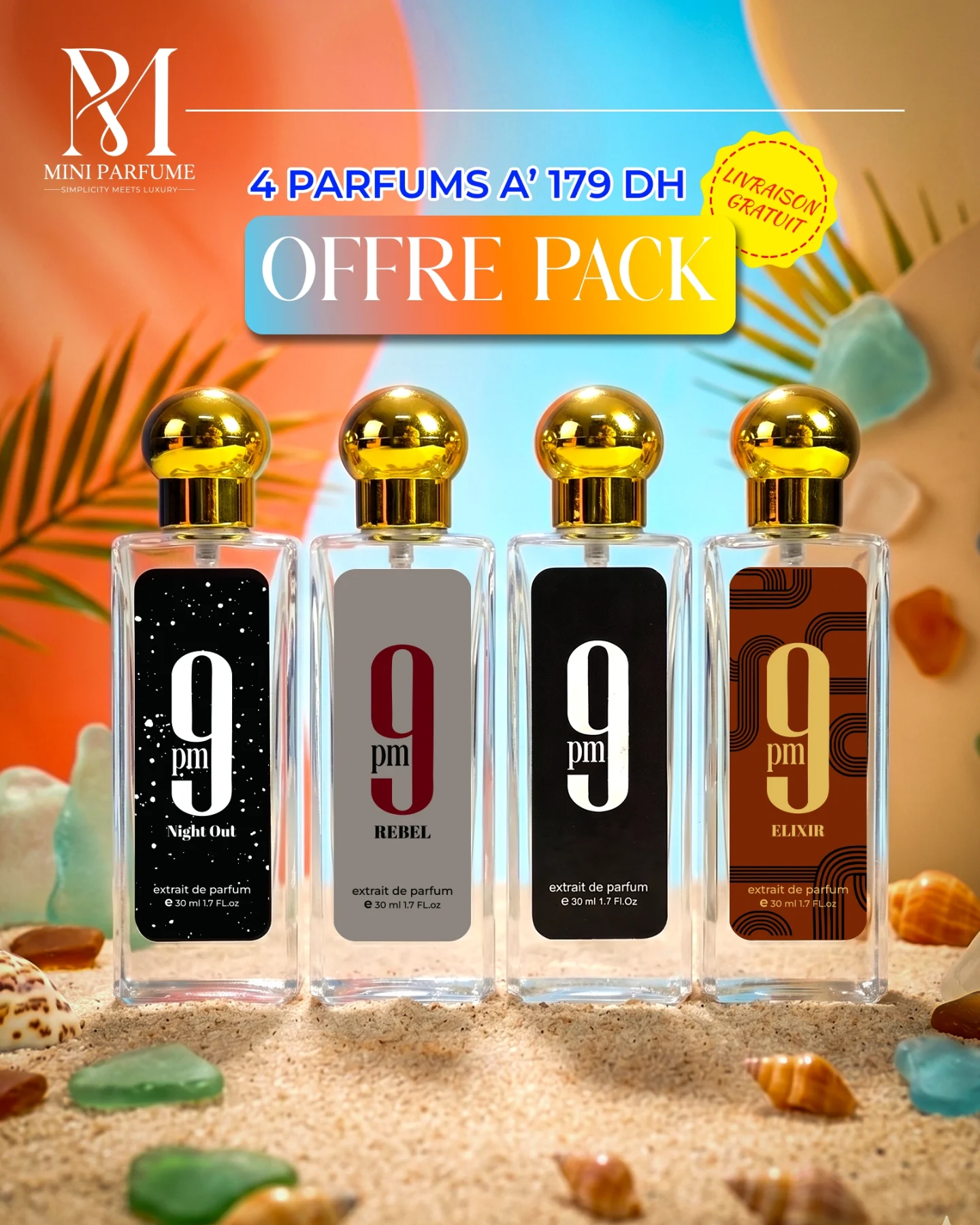 Mini perfume Facebook ad: Discuter avec nous