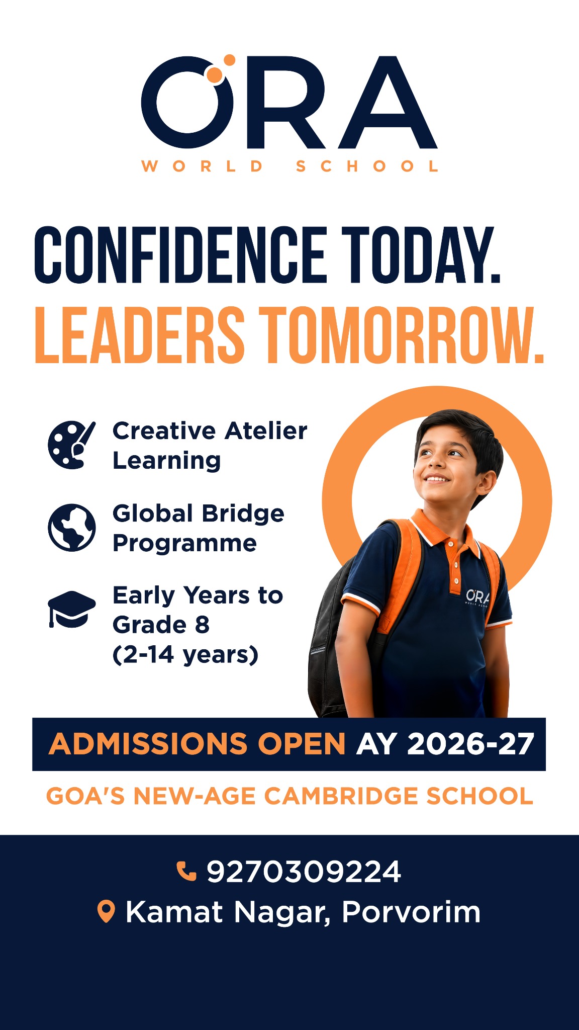 ORA World School Facebook ad
