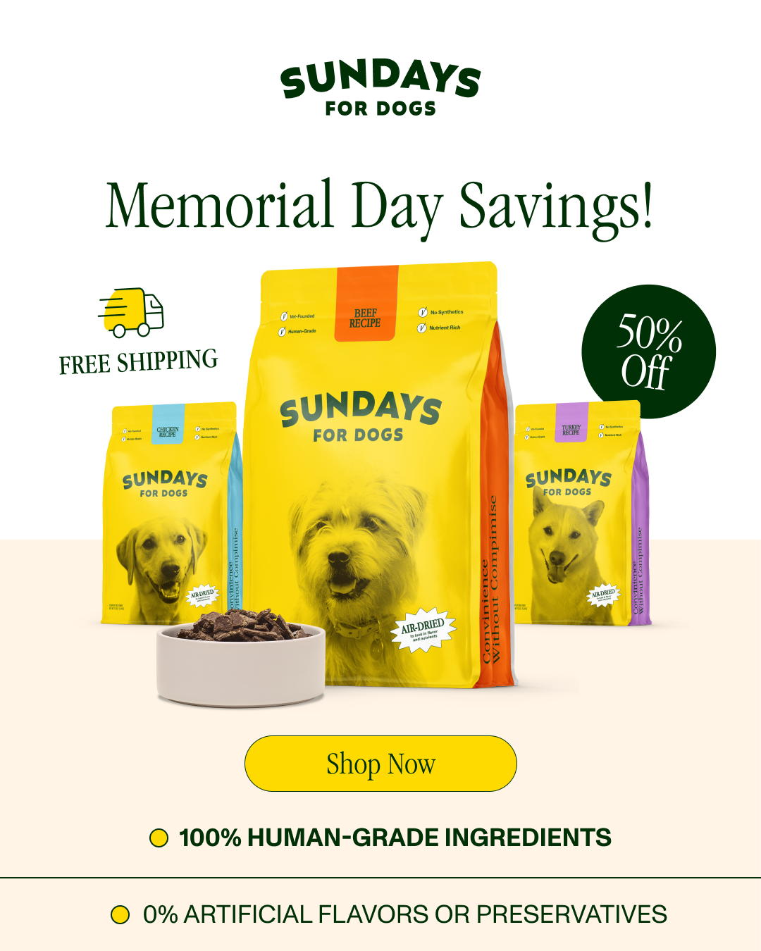 Sundays Facebook ad