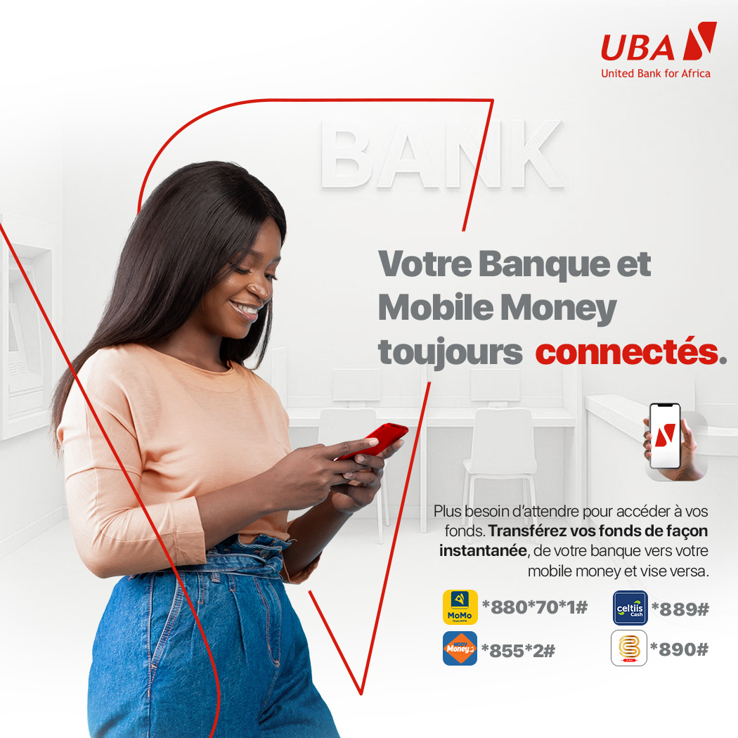 UBA BENIN Facebook ad: Marre d'attendre pour accéder à votre argent?