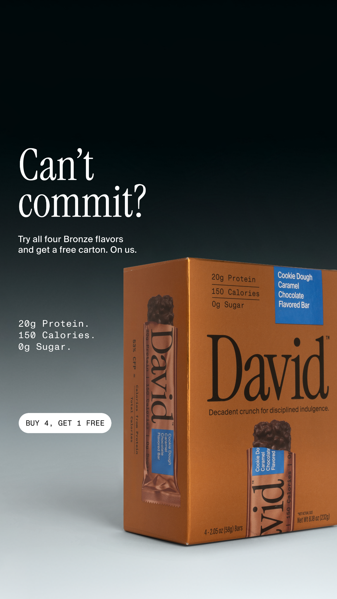 David Protein Facebook ad