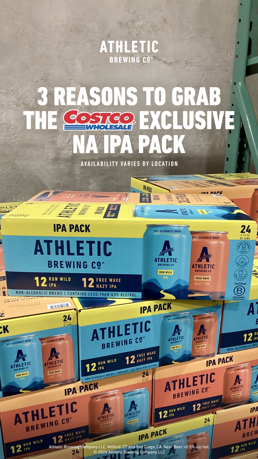 Athletic Brewing Company Facebook ad