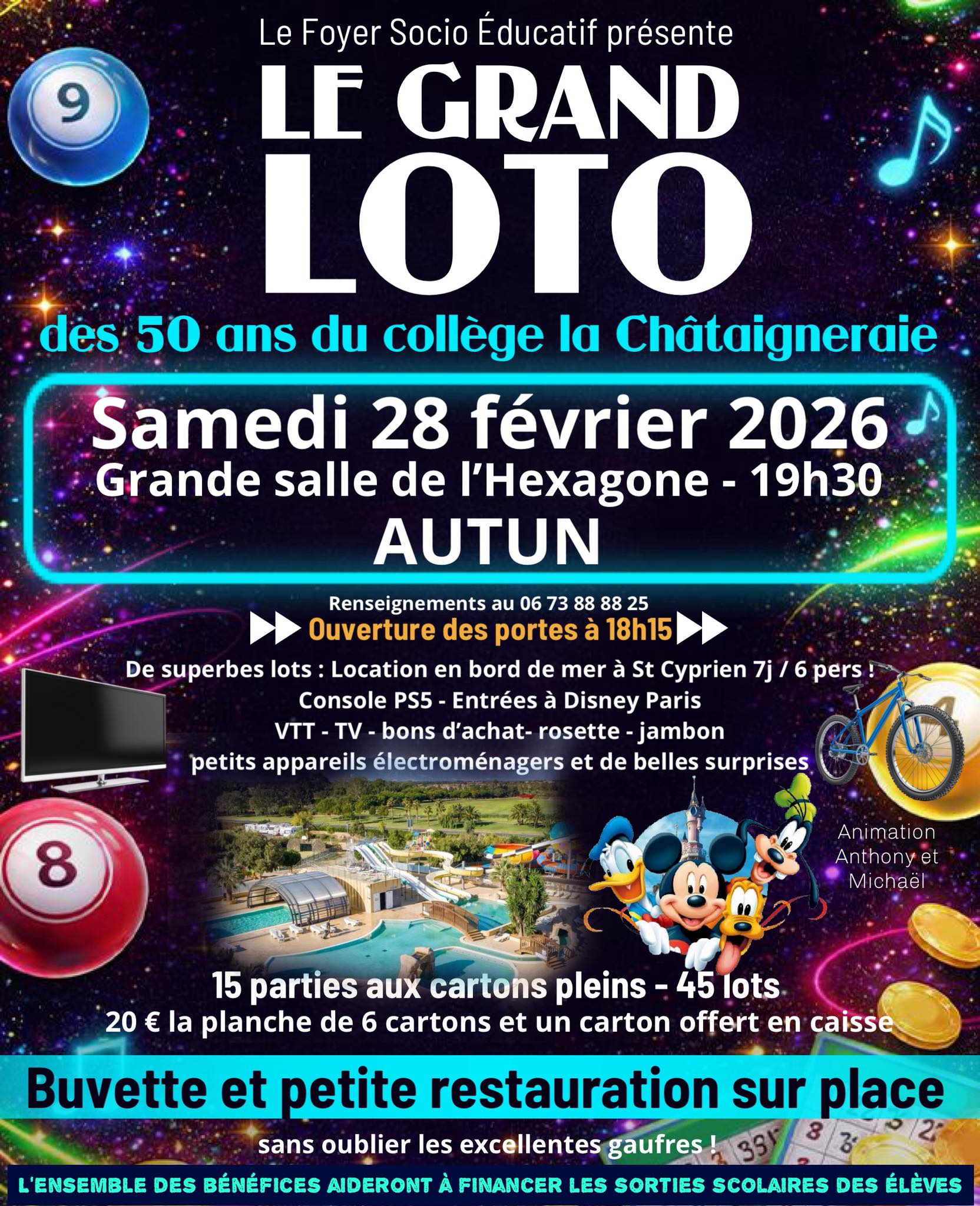 Loto - Autun Facebook ad: Le Grand Loto à ne pas manquer!