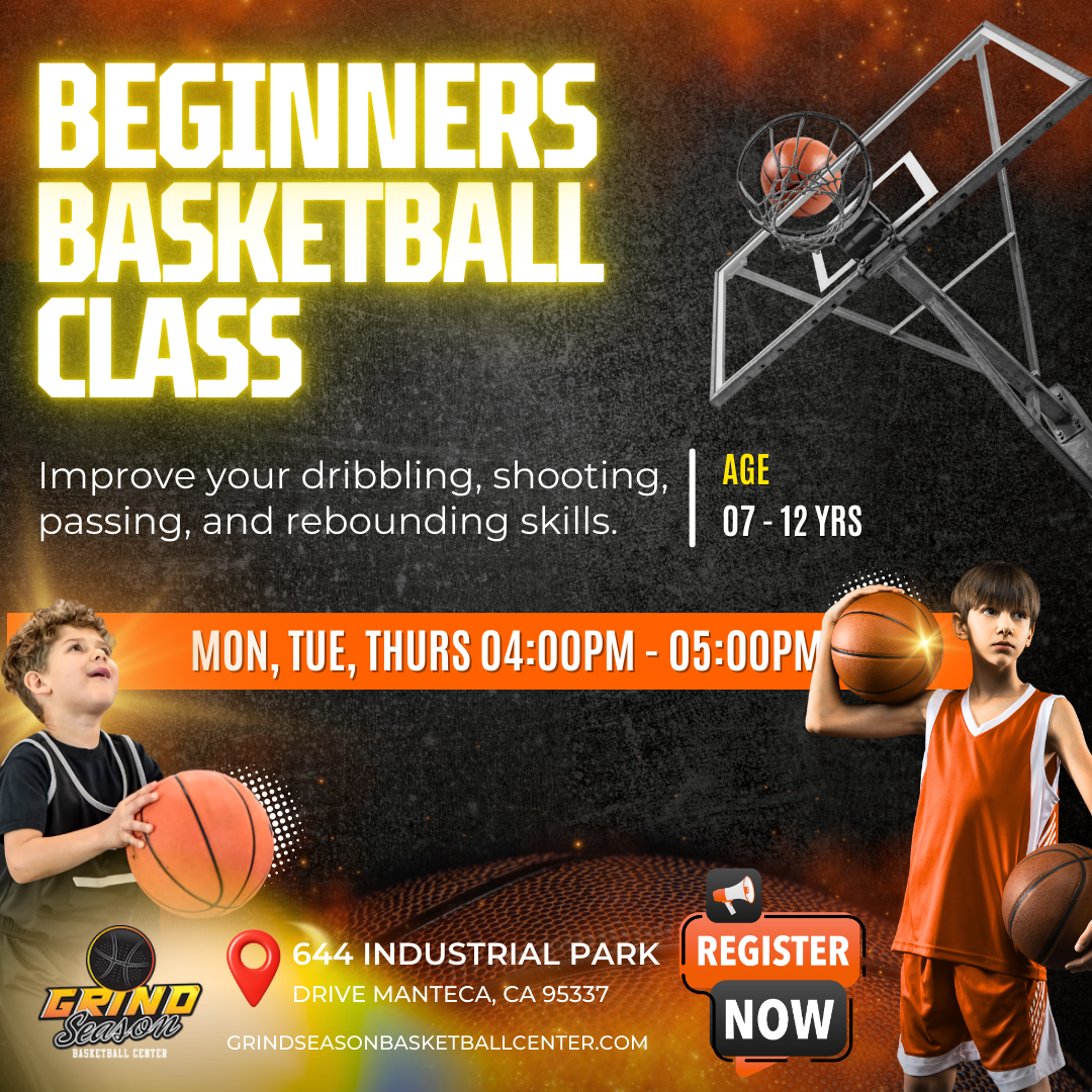 Grind Season Basketball Center Facebook ad: Youth Basketball Training in Manteca!
