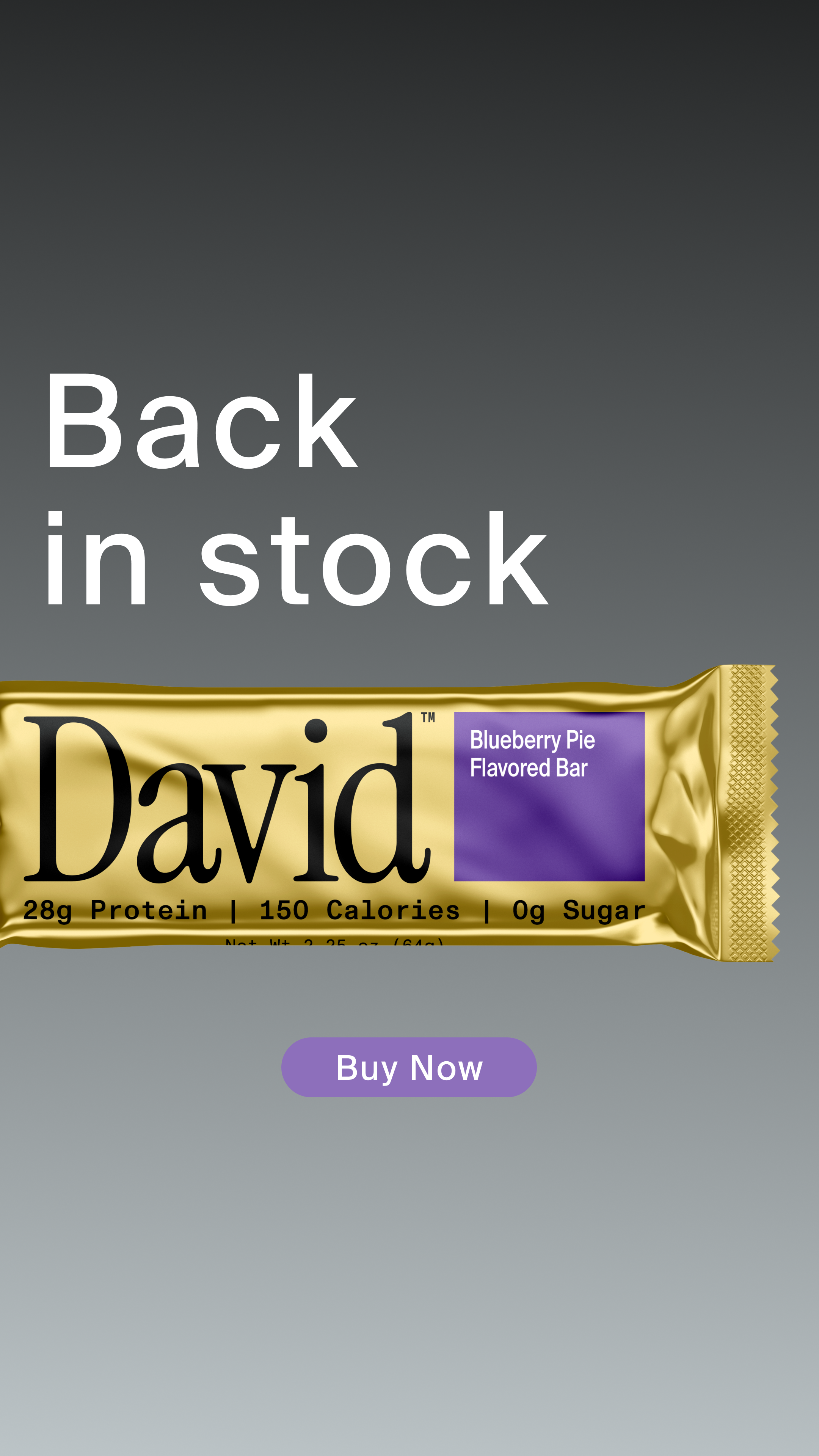 David Protein Facebook ad