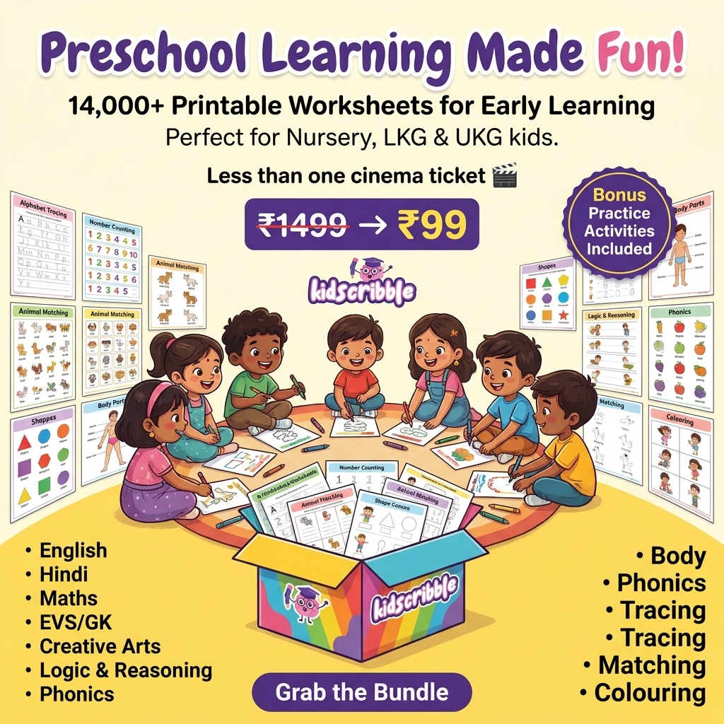 Kidscribble Facebook ad: Back to School Learning Bundle