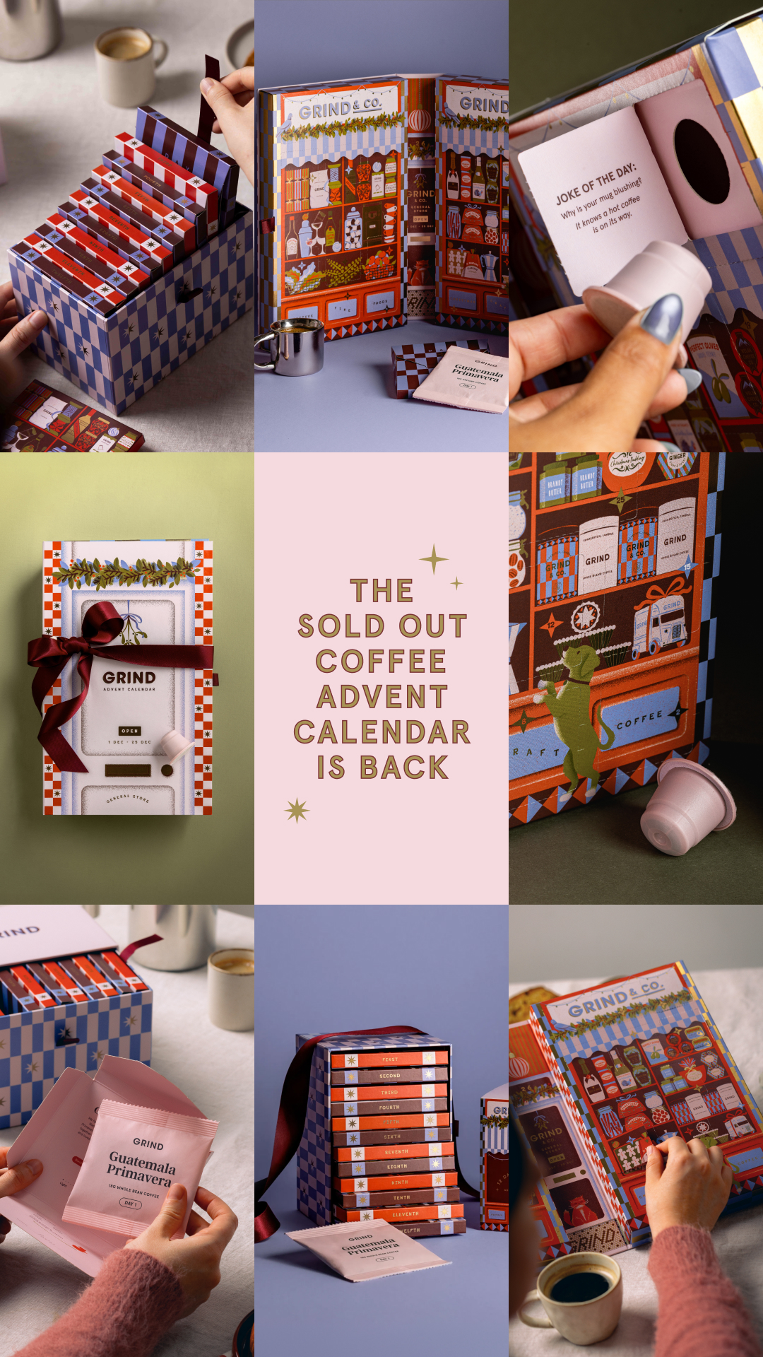 Grind Facebook ad: Want a new speciality coffee every day?