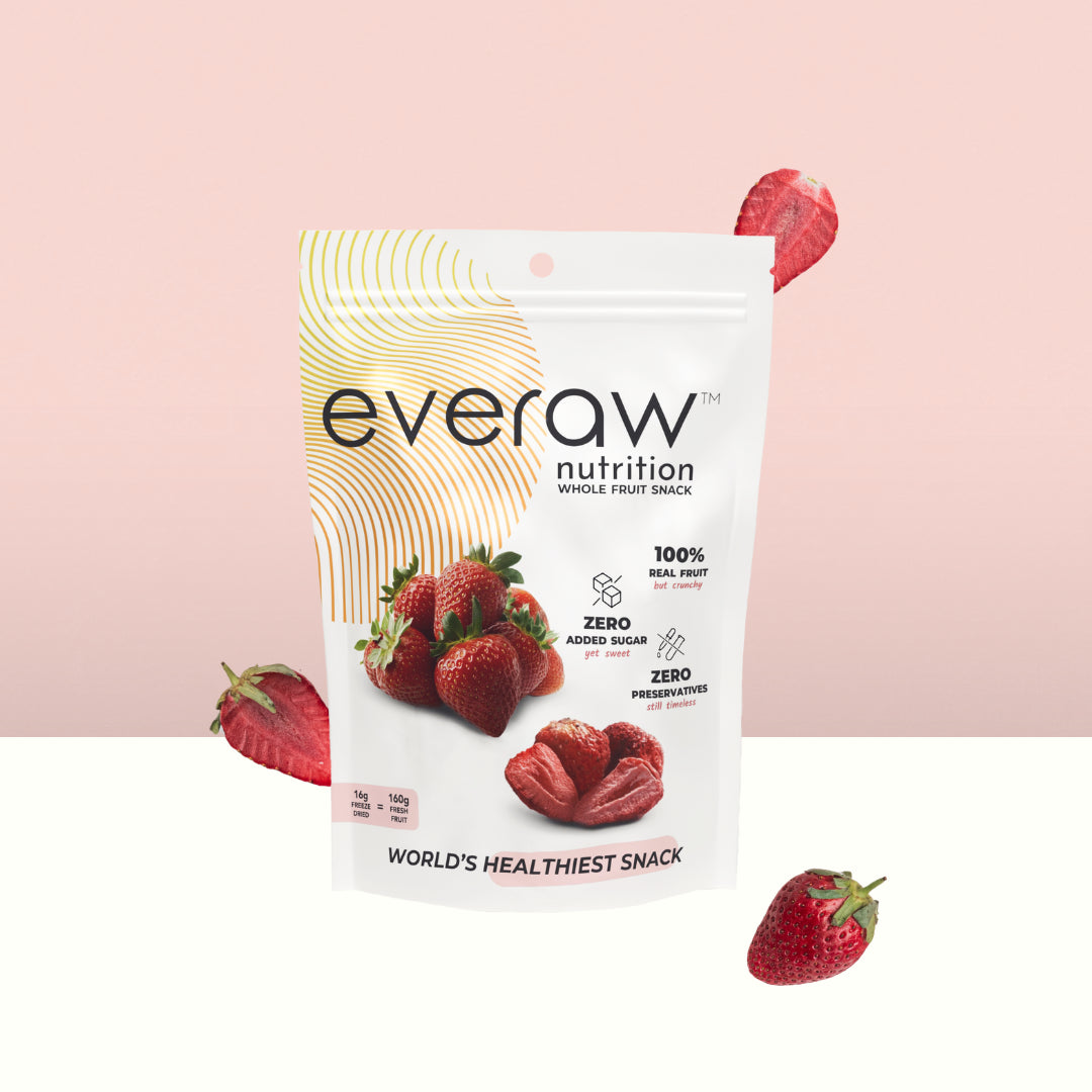 Everaw Nutrition Facebook ad: Real fruit. Freeze dried.