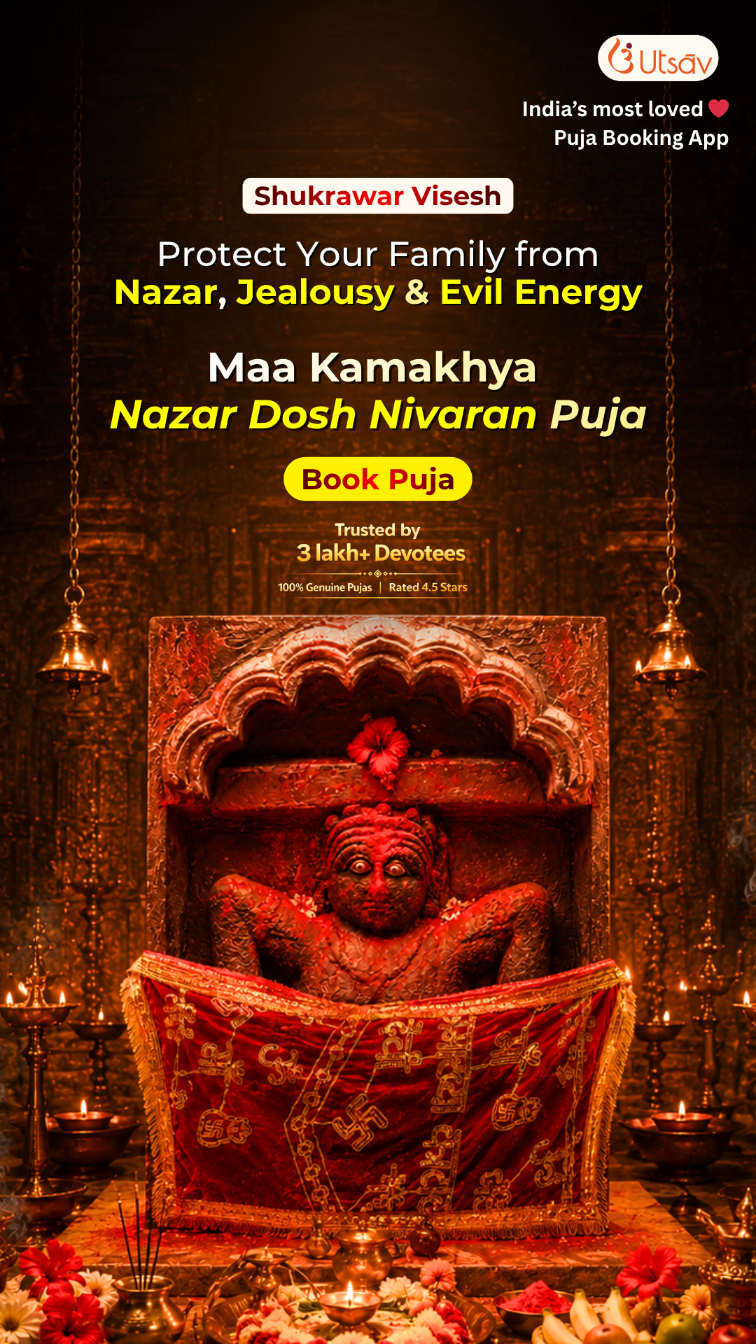 Utsav App Pujas Facebook ad