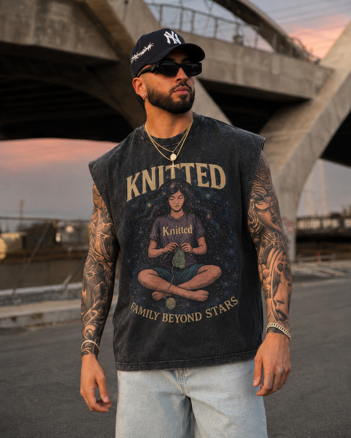 Knitted Apparel Facebook ad: Luxury. Streetwear. Mystery.