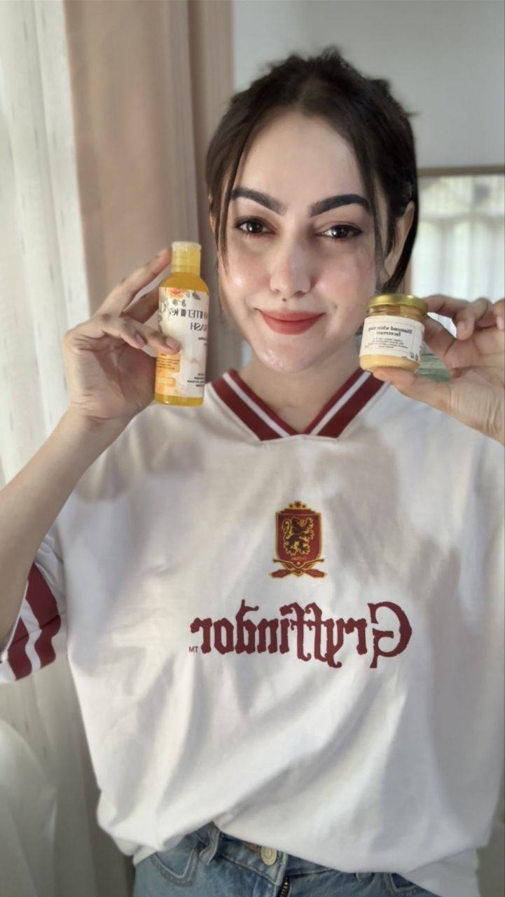 Diamond whitening cosmetics by Kiara Facebook ad: STEP 4, ORANGE GLOW ROUTINE