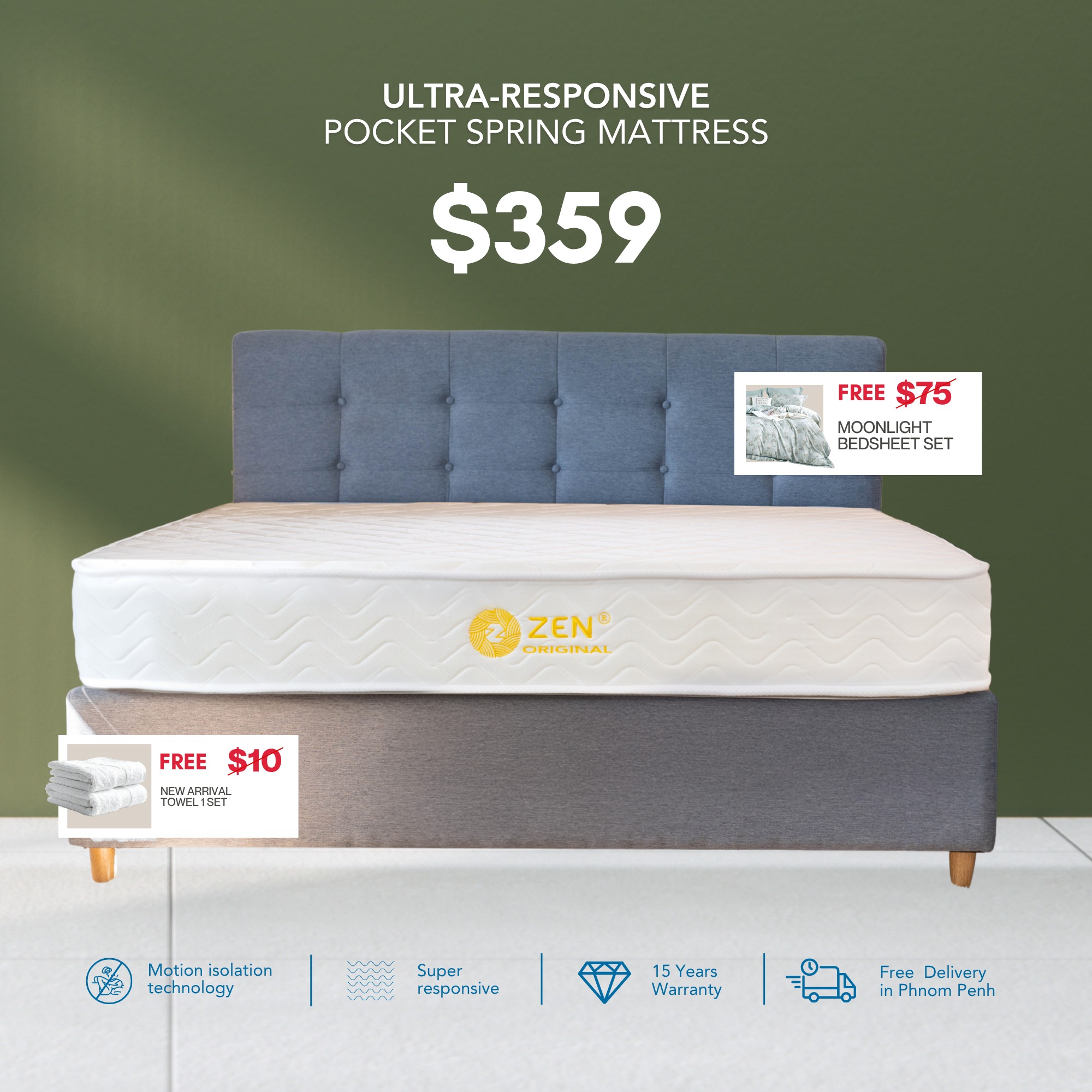 ZEN Mattress ហ្សេនលក់ពូក Facebook ad