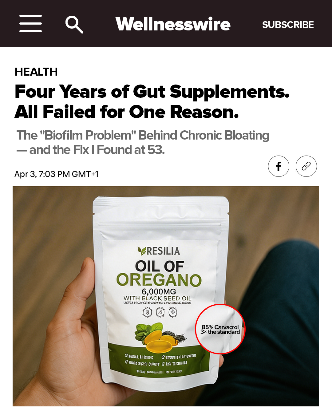 Purefield Co. Facebook ad