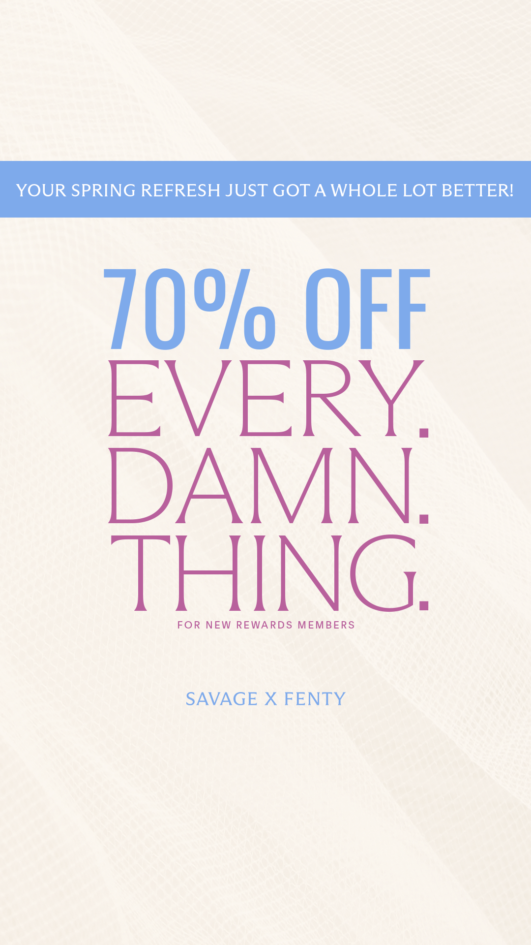 Savage X Fenty Facebook ad
