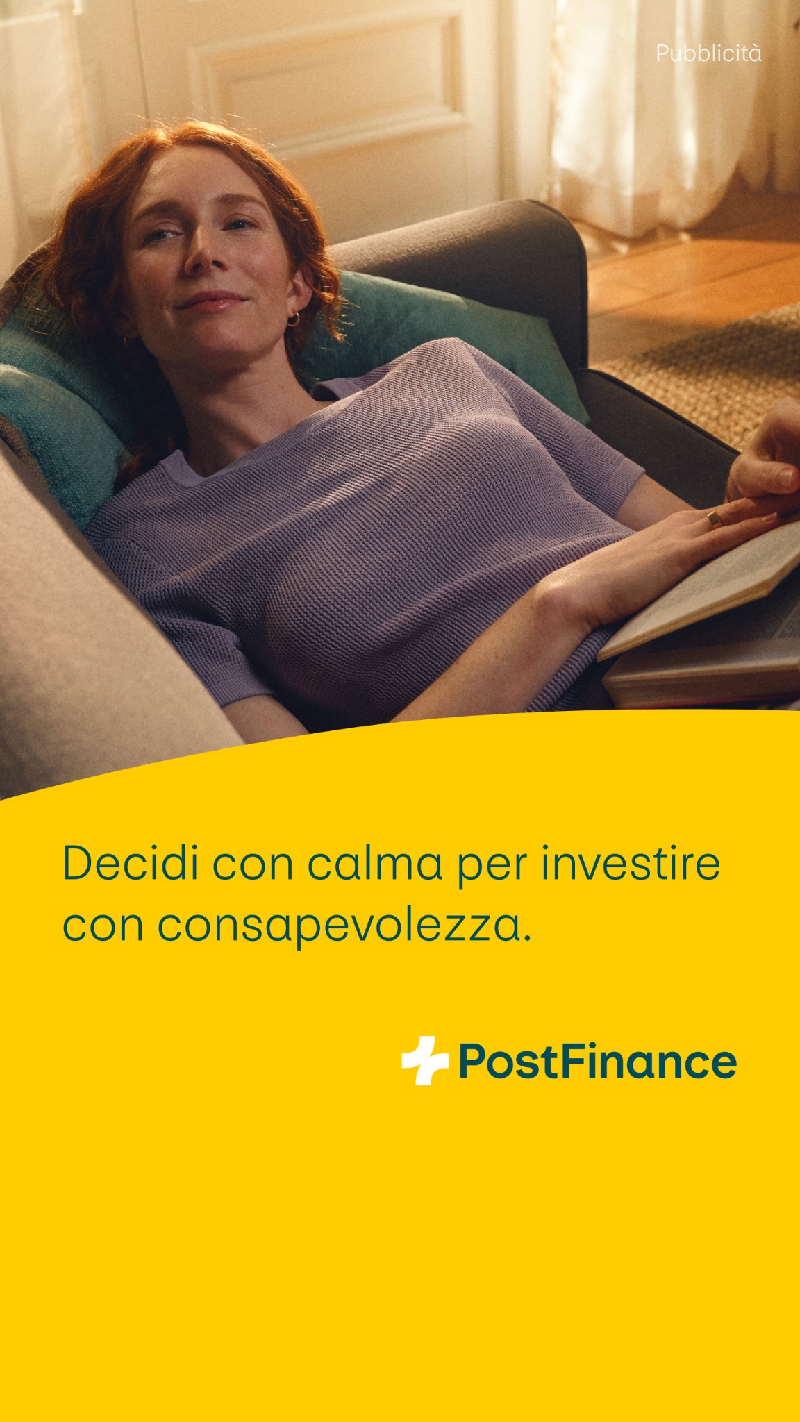 PostFinance Facebook ad from Apr 22, 2026