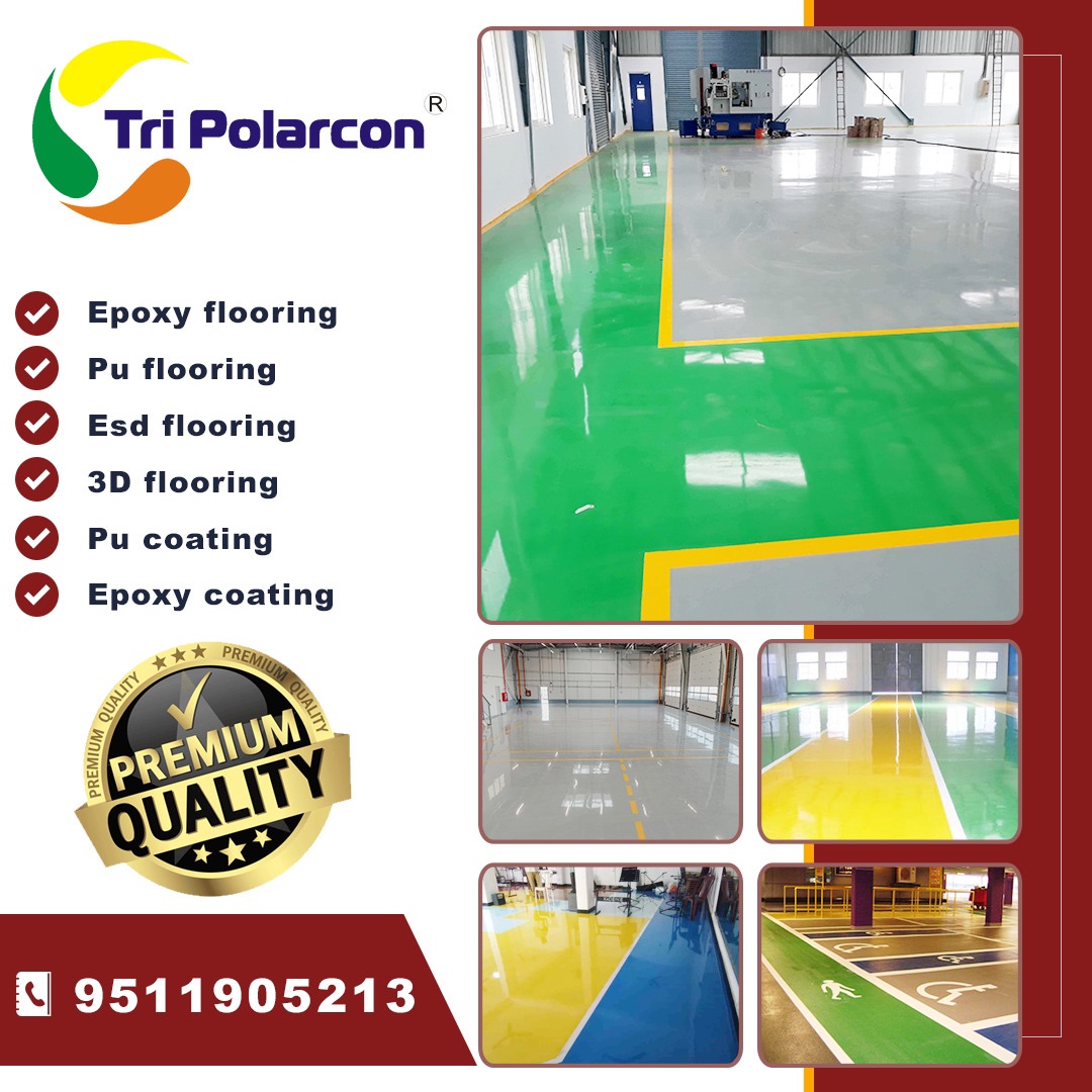 Epoxy flooring Facebook ad: Industrial Epoxy Flooring