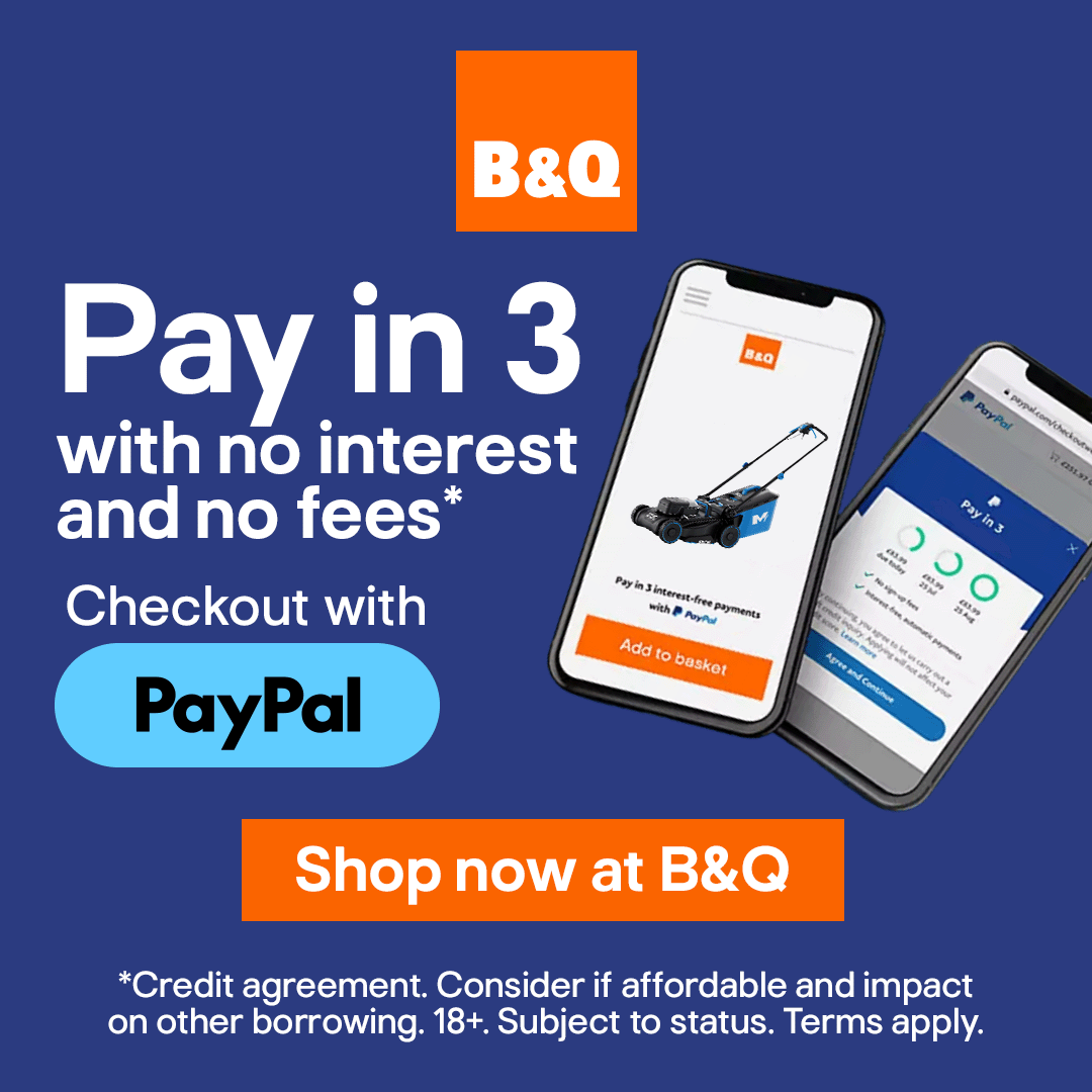 B&Q Facebook ad