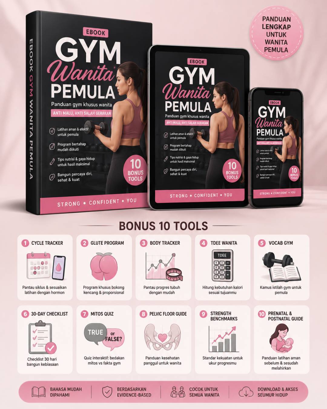 Kayzen Digital Facebook ad: Bangun Body Goals Tanpa Bingung