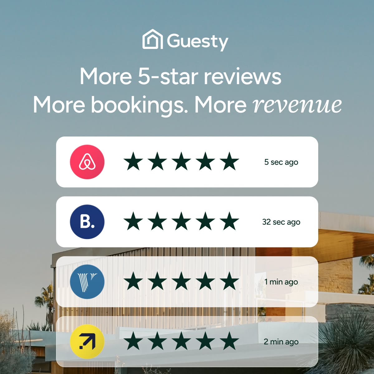 Guesty Facebook ad: The engine inside 5* guest experiences