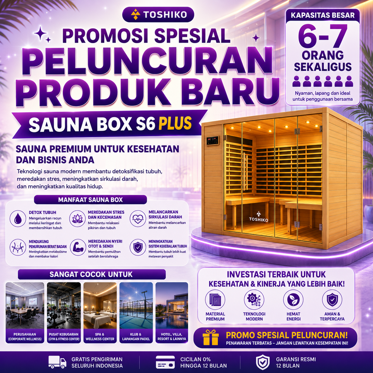 Kotak sauna kayu Hemlock Kanada by Toshiko di Trans Studio Mall Bali Facebook ad: Promo terbatas, hubungi sekarang >>