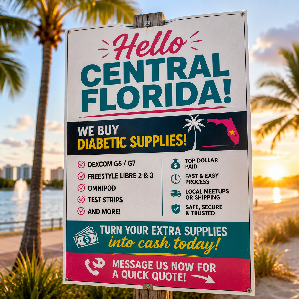 Test Strip Depot- Cash For Diabetic Supplies  Facebook ad