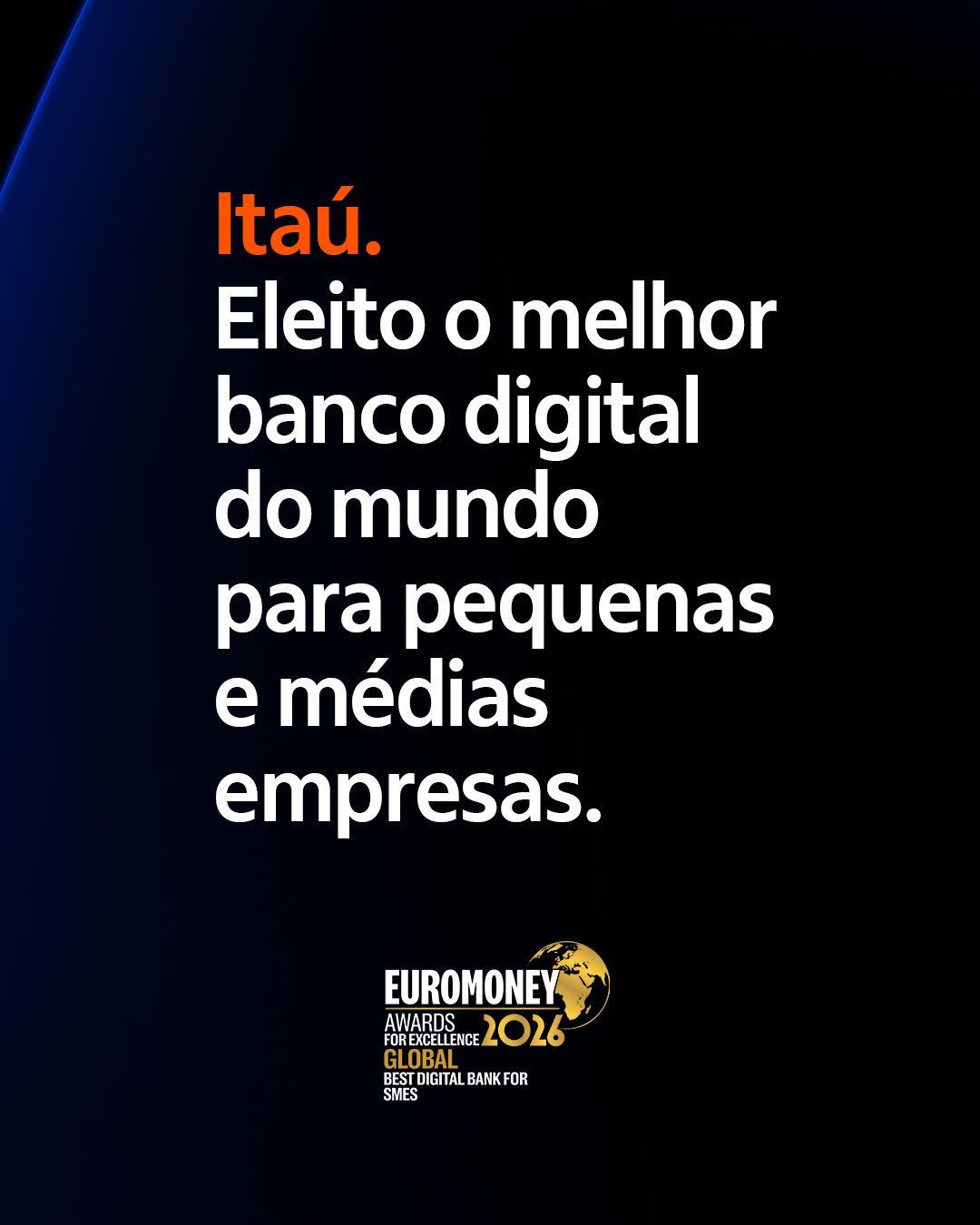 Itaú Empresas Facebook ad: Somos o melhor banco digital do mundo para…