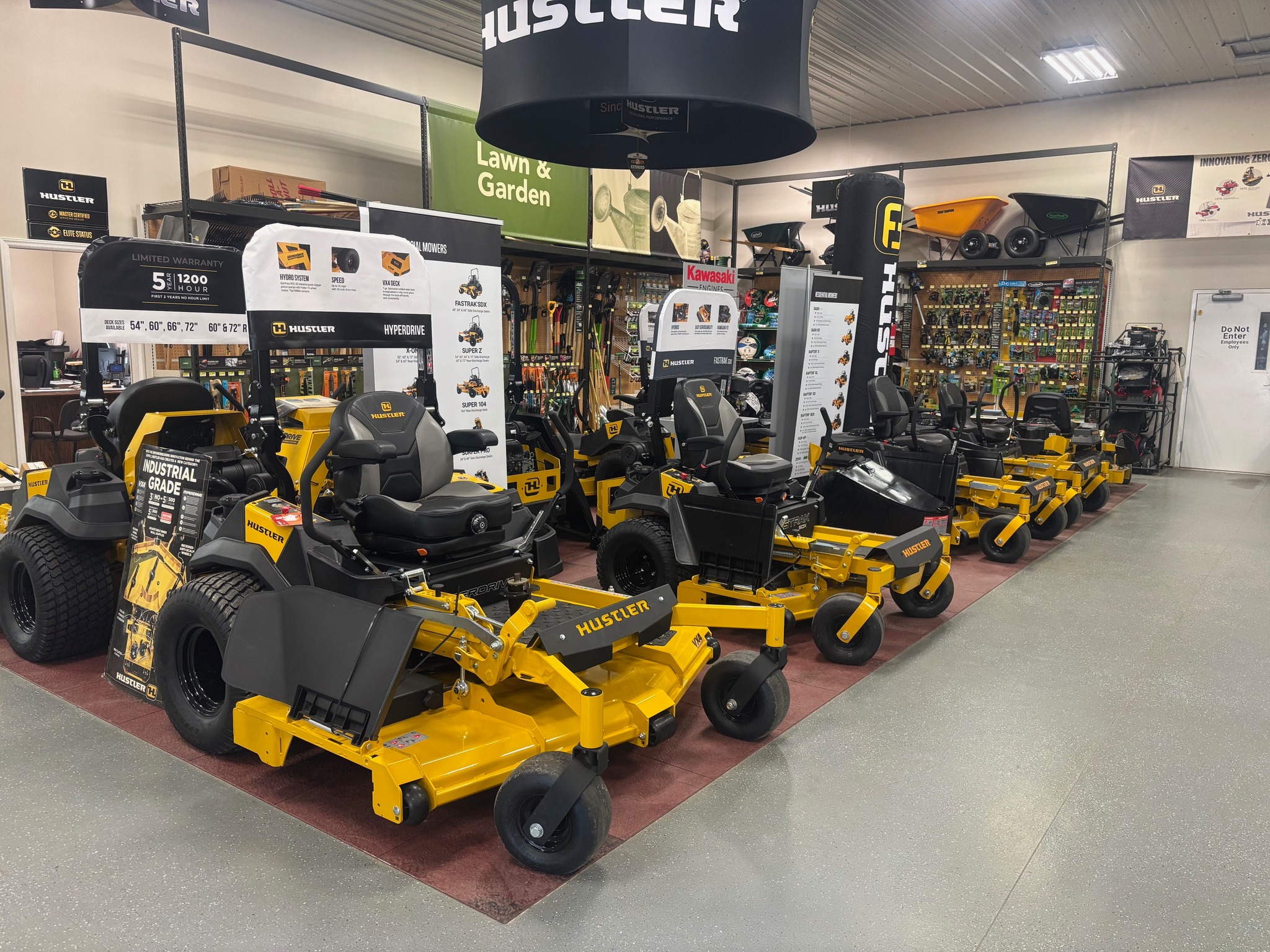 True Value of Bath Facebook ad: Largest Hustler Zero Turn mower dealer in NC!