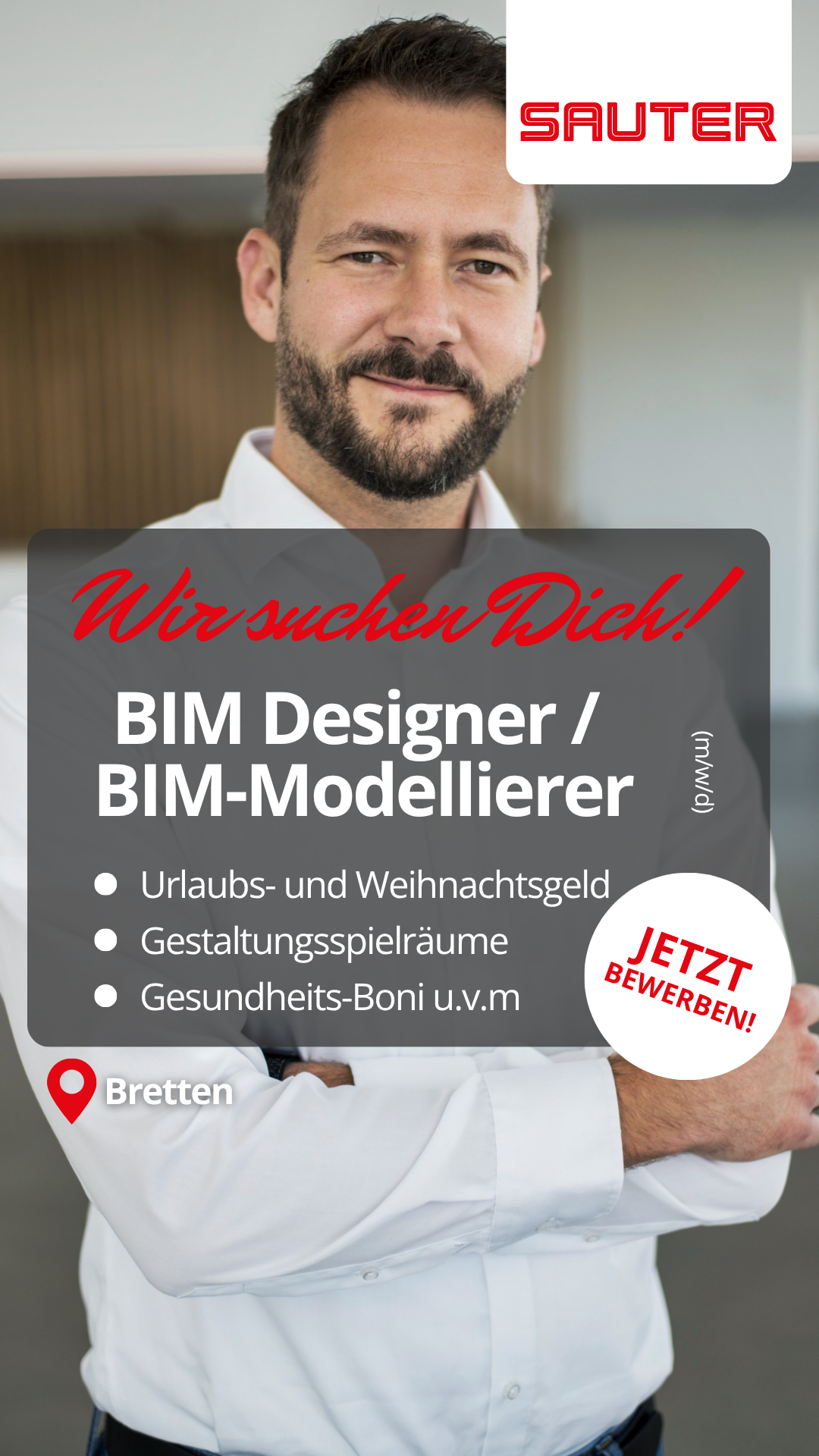 Sauter Gruppe Facebook ad from Aug 18, 2026