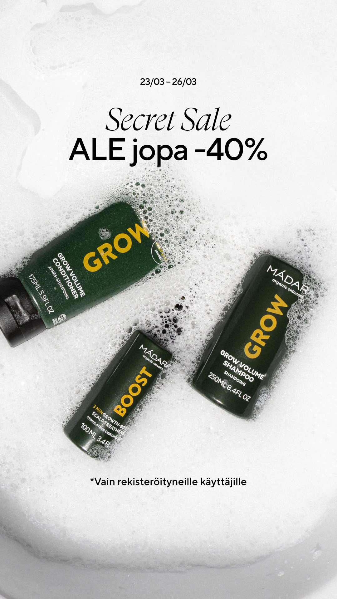Mádara Organic Skincare Facebook ad