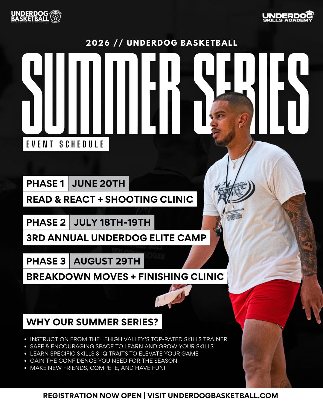Underdog Sports Basketball Training LLC Facebook ad: Join the Lehigh Valley's Highest-Rated Skills Development…