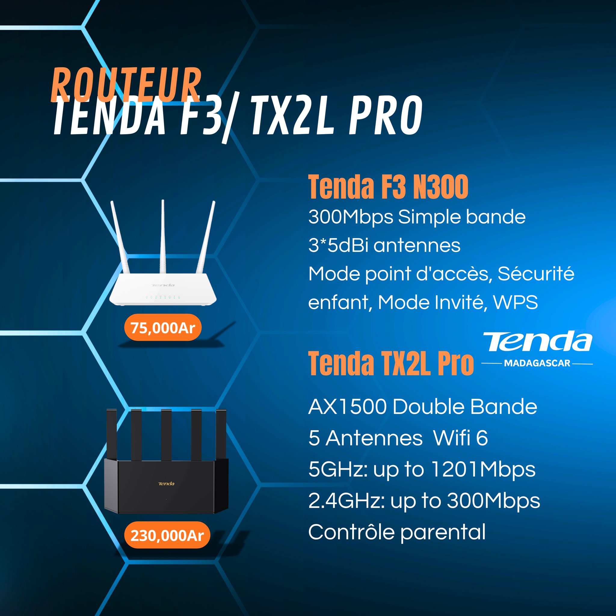 Tenda Madagascar Facebook ad: Découvrez l’univers Tenda!