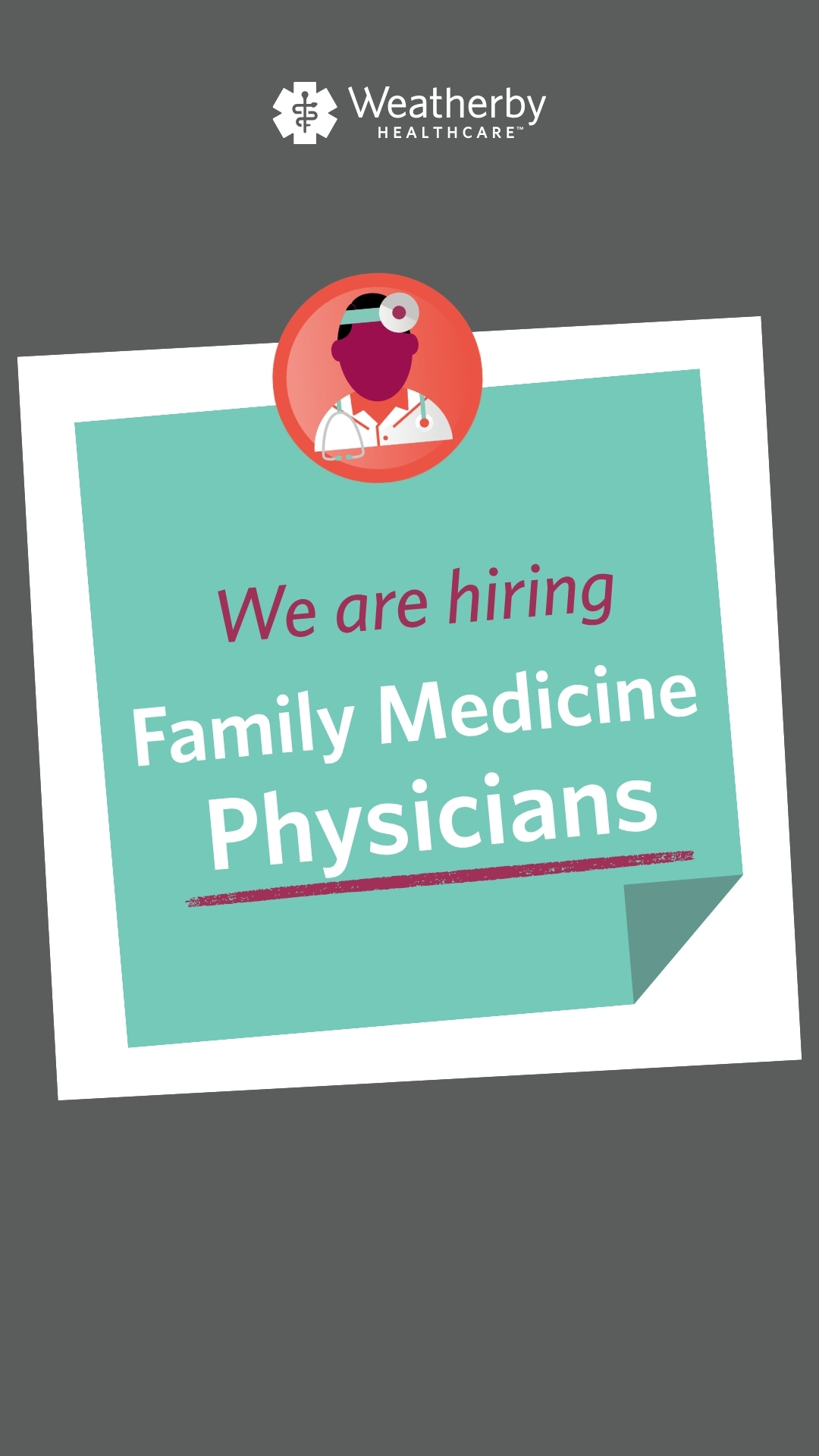 Weatherby Healthcare Facebook ad