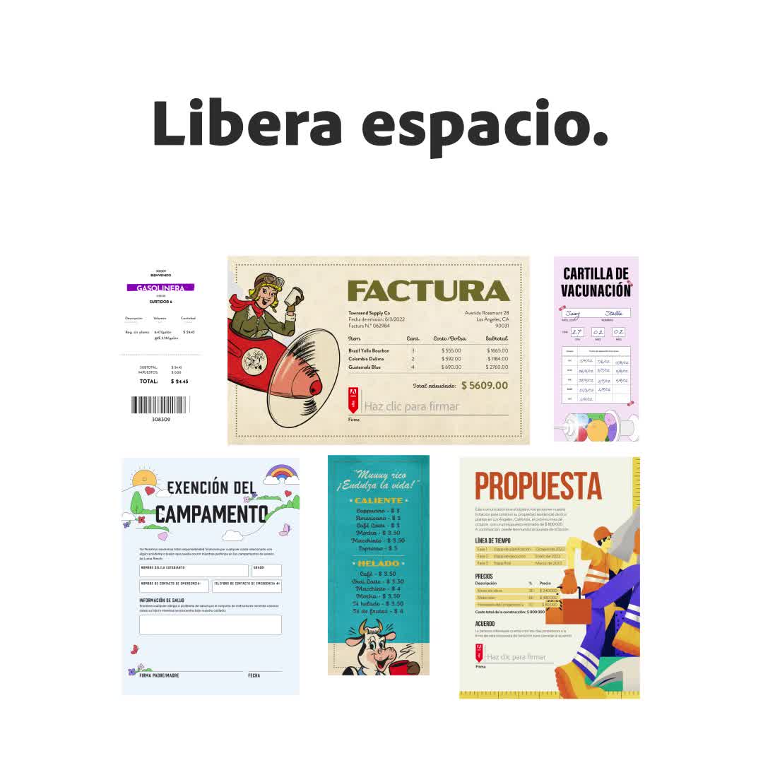 Adobe Latinoamerica Facebook ad: Prueba gratis de Acrobat Pro por 7 días