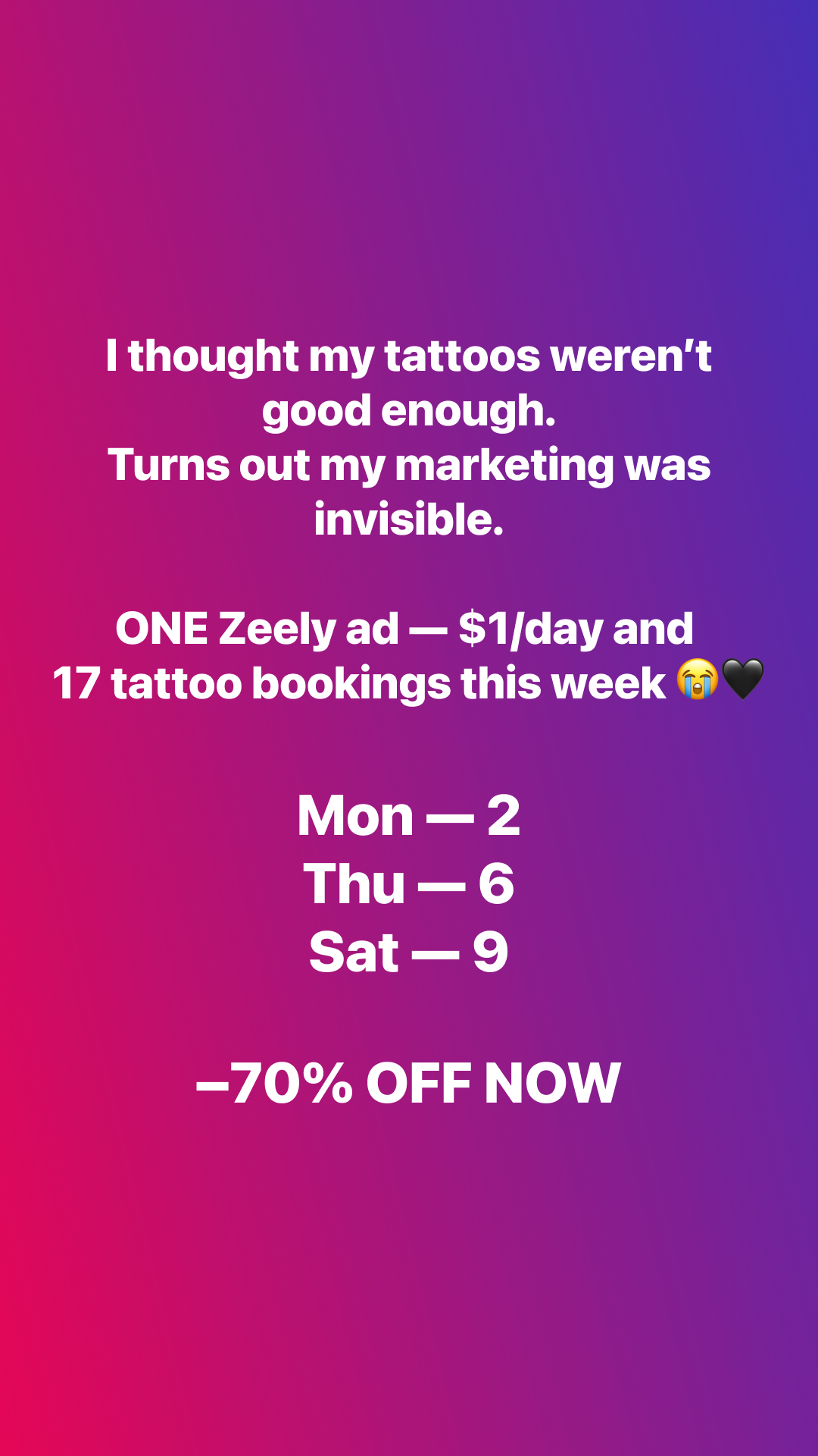 Zeely Facebook ad