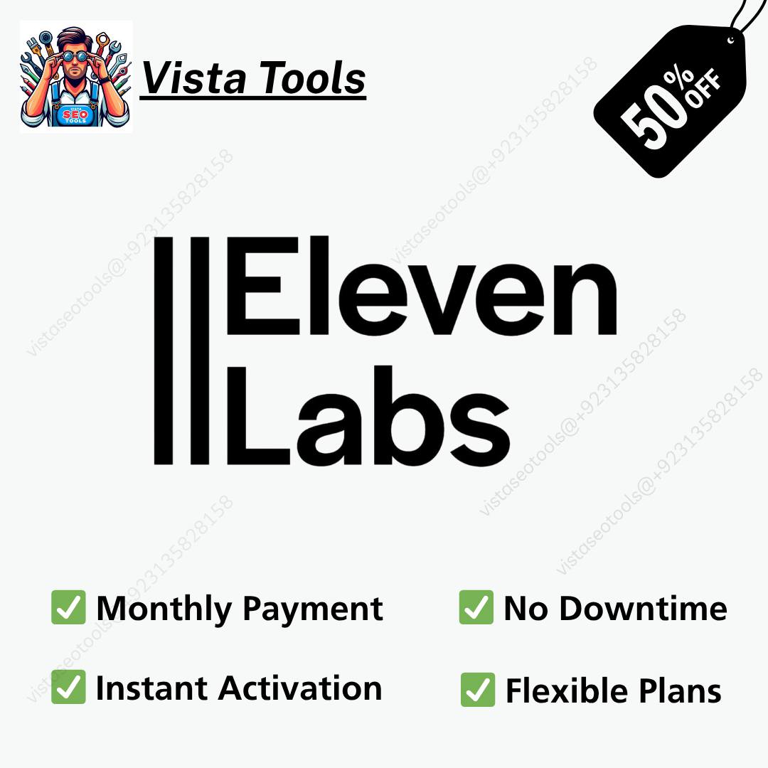 Vista Seo Tools Facebook ad: Get ElevenLabs Access, Only at Vista Tools!