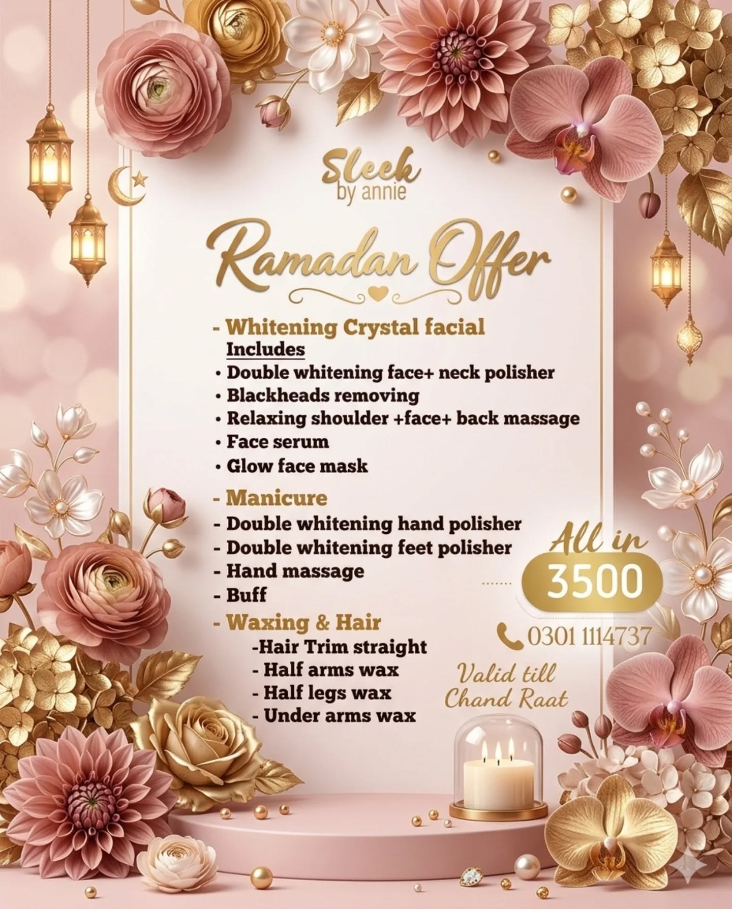 SLEEK BY ANNIE Facebook ad: EID GLOW SPECIALS
