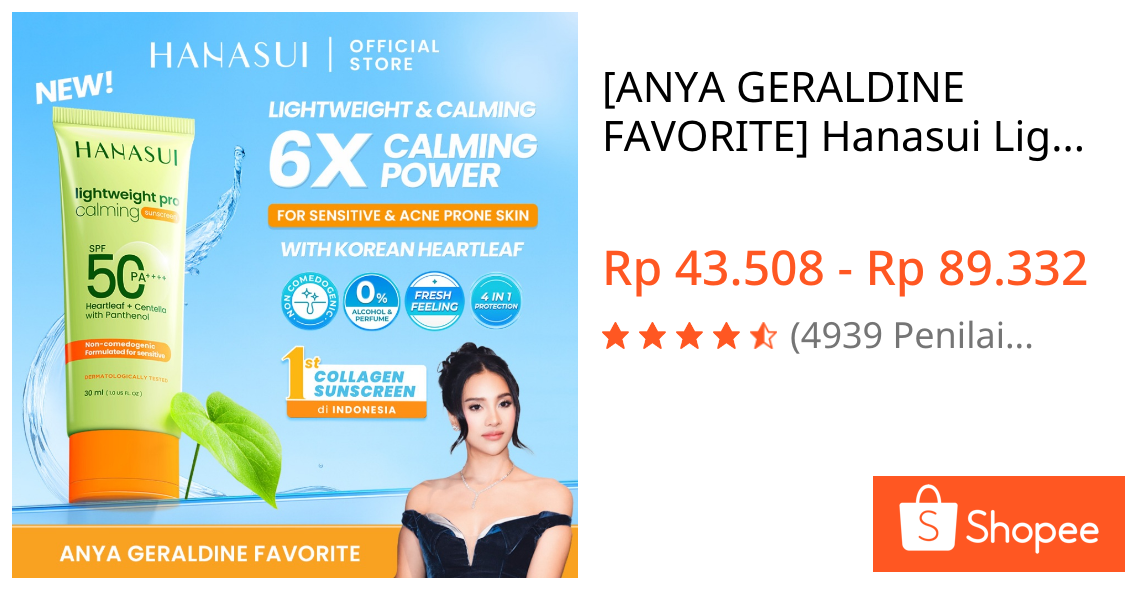 Skincare Hanasui Facebook ad