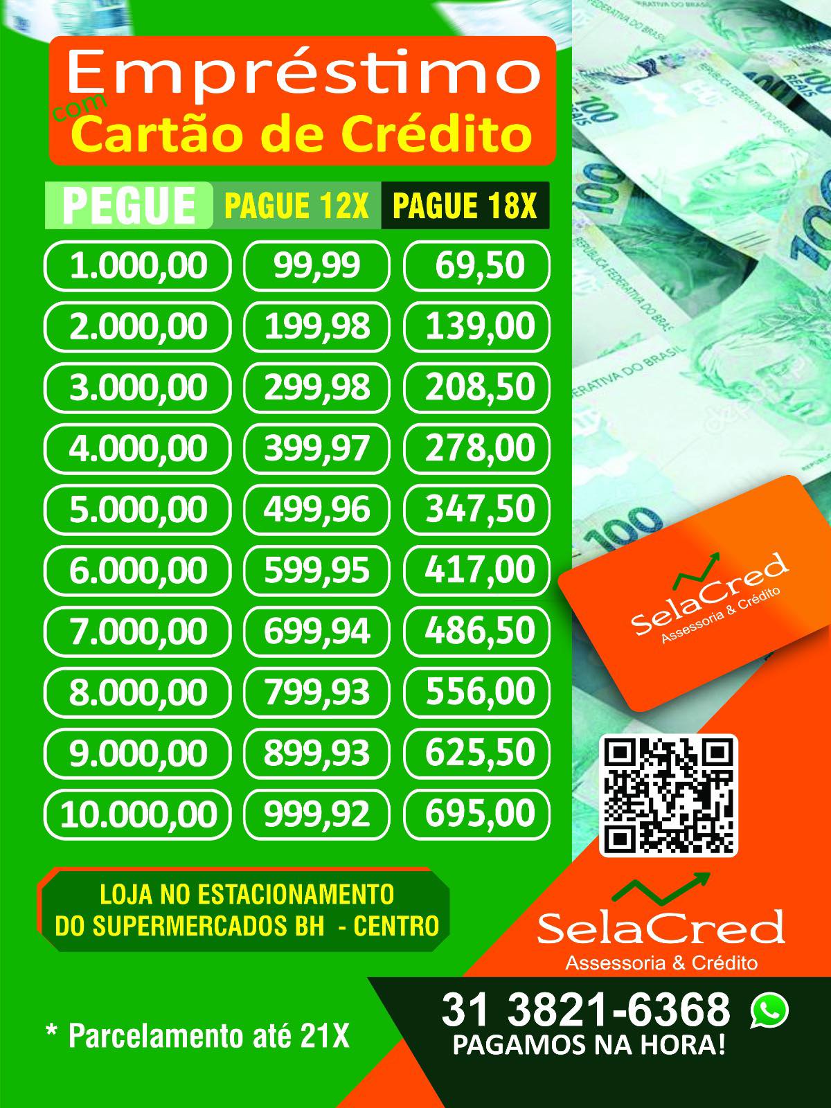Marcia SelaCred Facebook ad: Início
