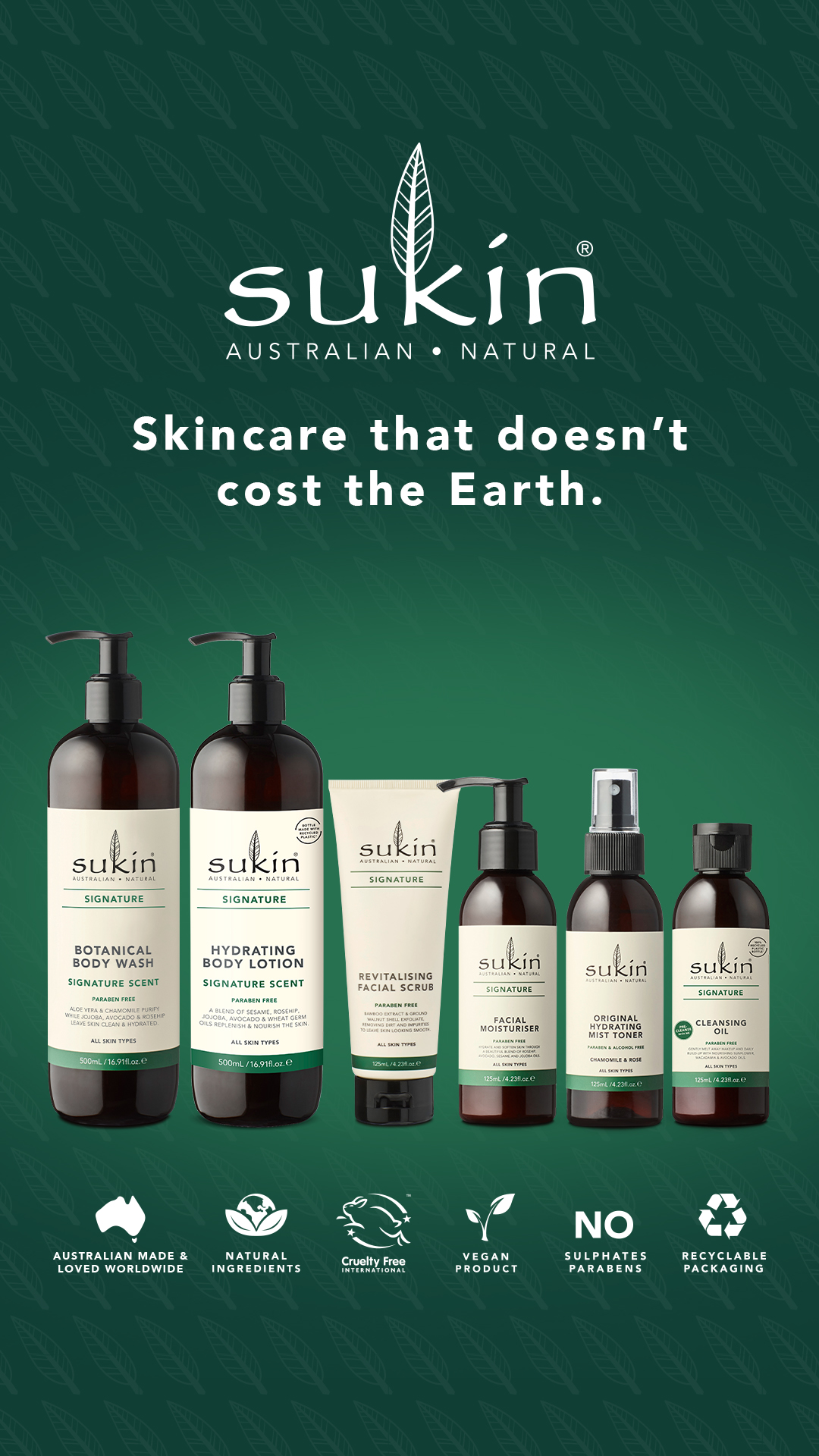 Sukin Australian Natural Skincare Facebook ad
