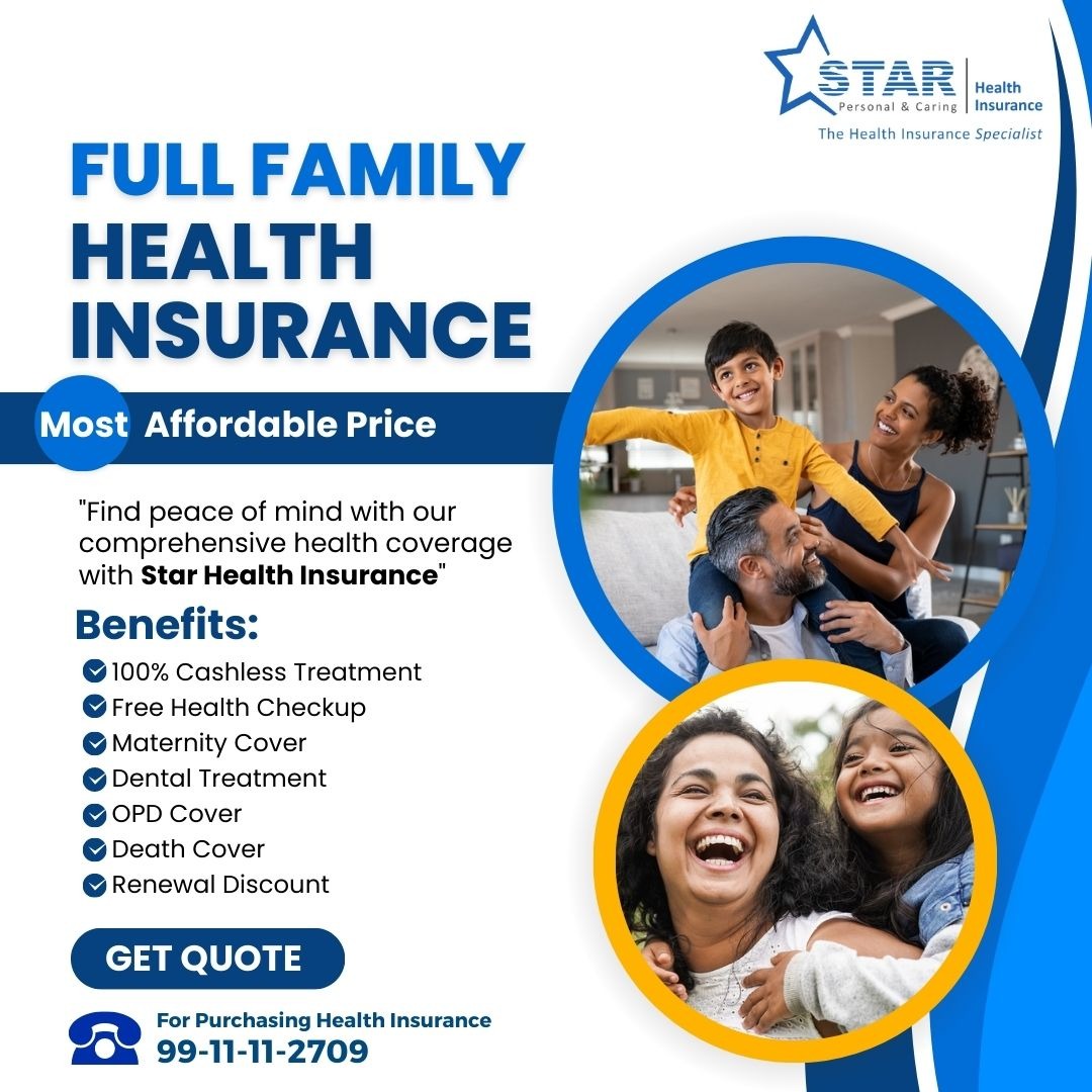 Insurancecafe Facebook ad: Full Family Health Insurance at Most Affordable Price