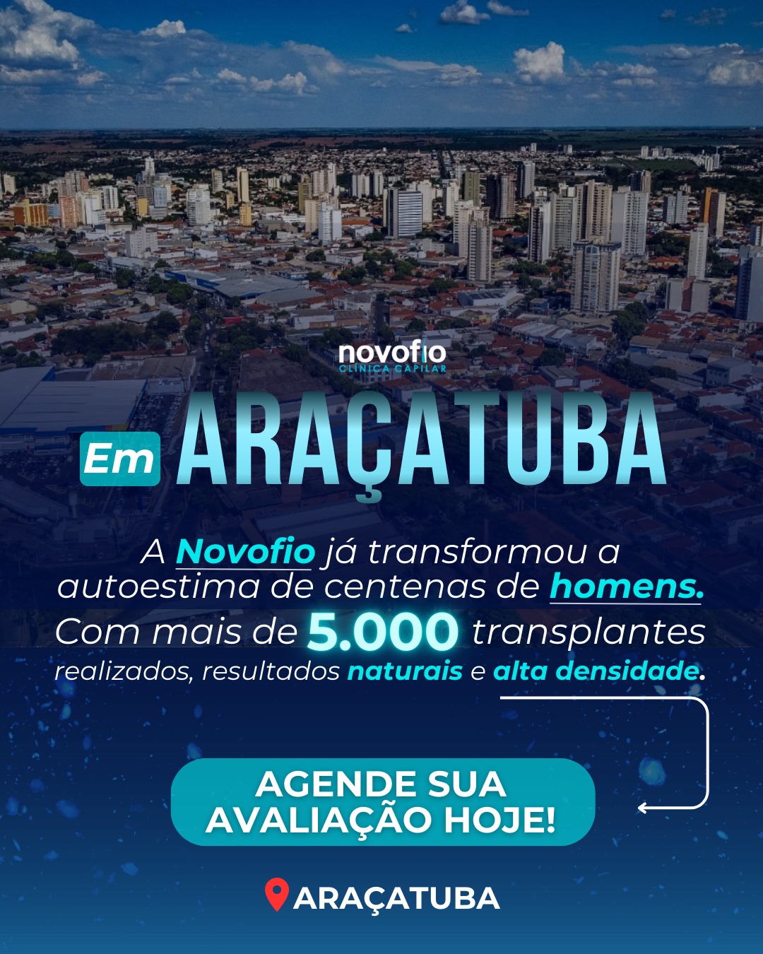 Novofio Araçatuba Clínica Capilar Facebook ad