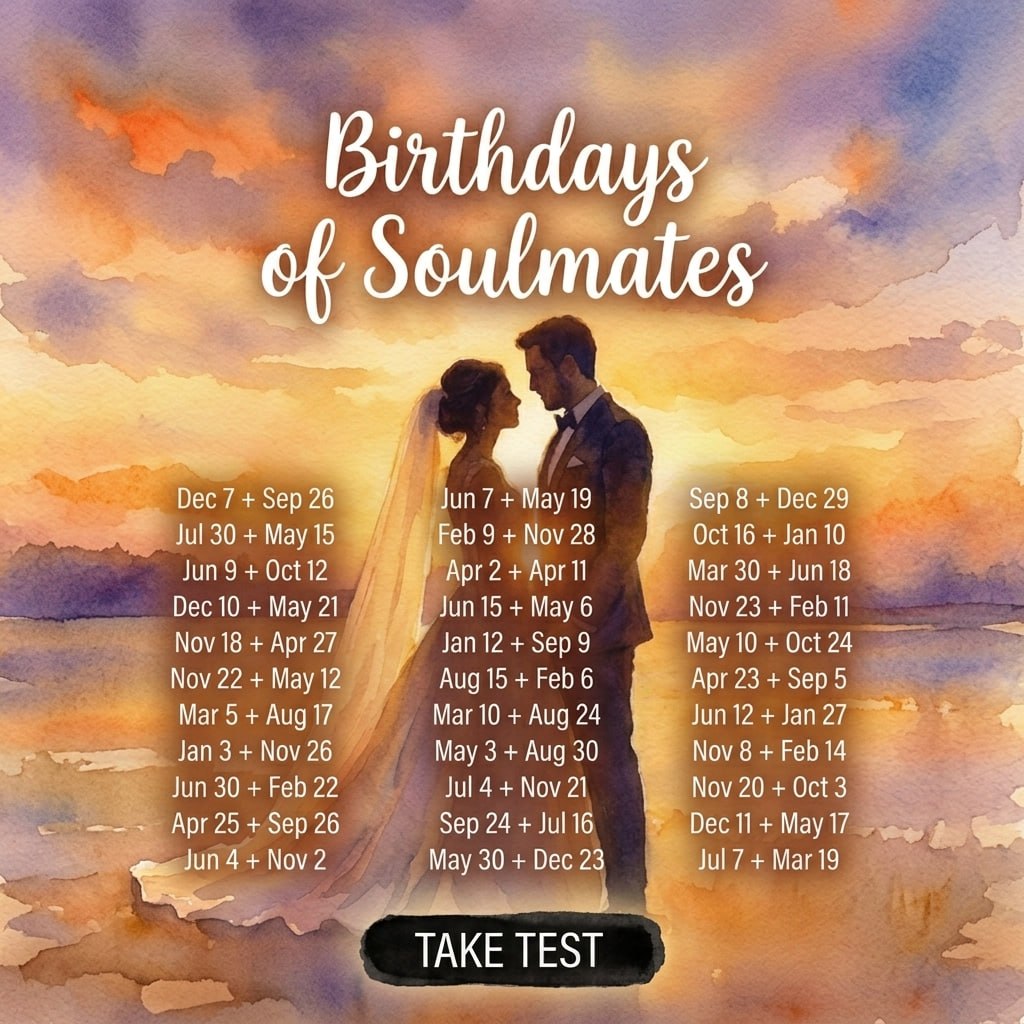 Azora - Soulmate Reveal Facebook ad: Soulmate Birthdays Revealed