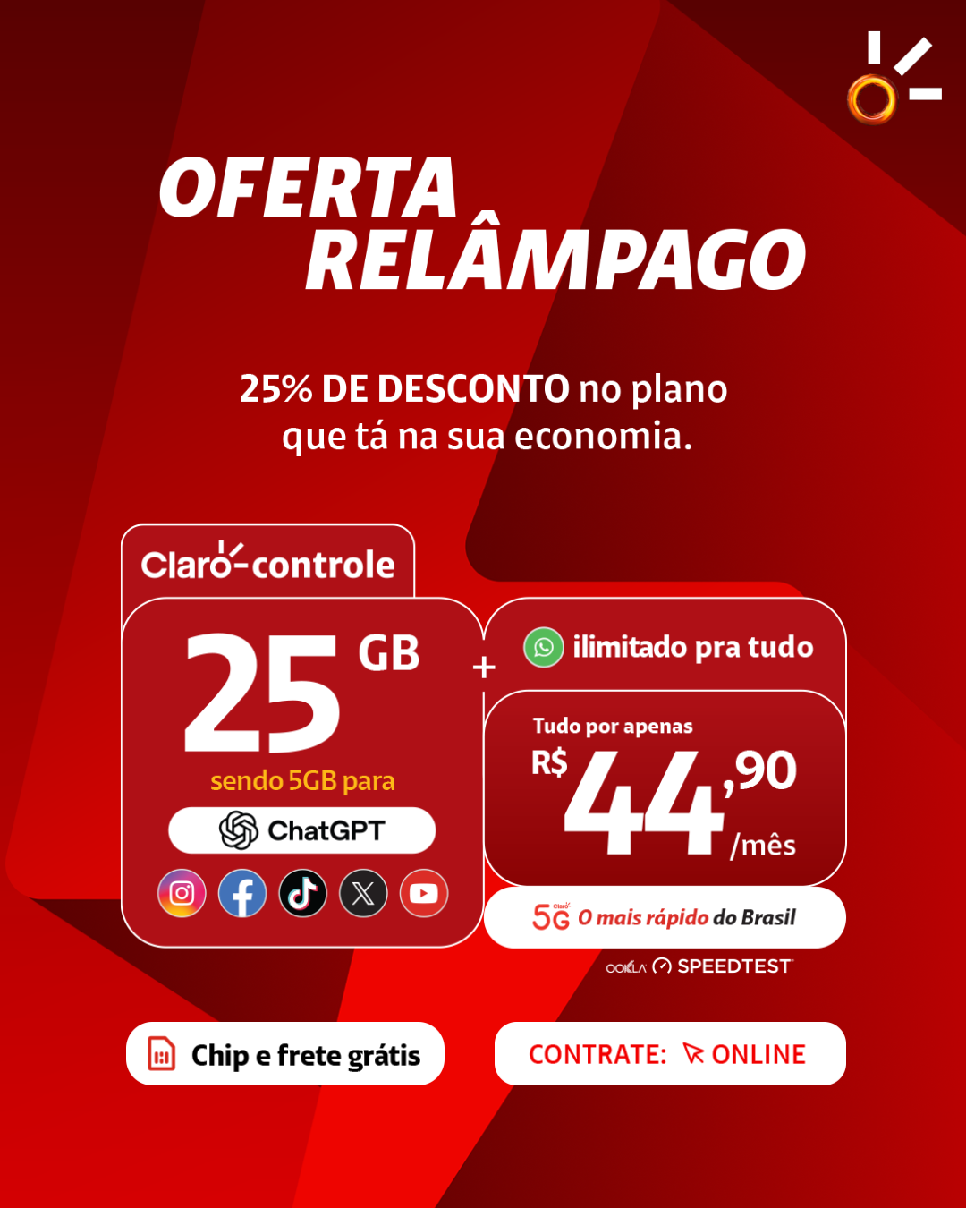 Claro Brasil Facebook ad
