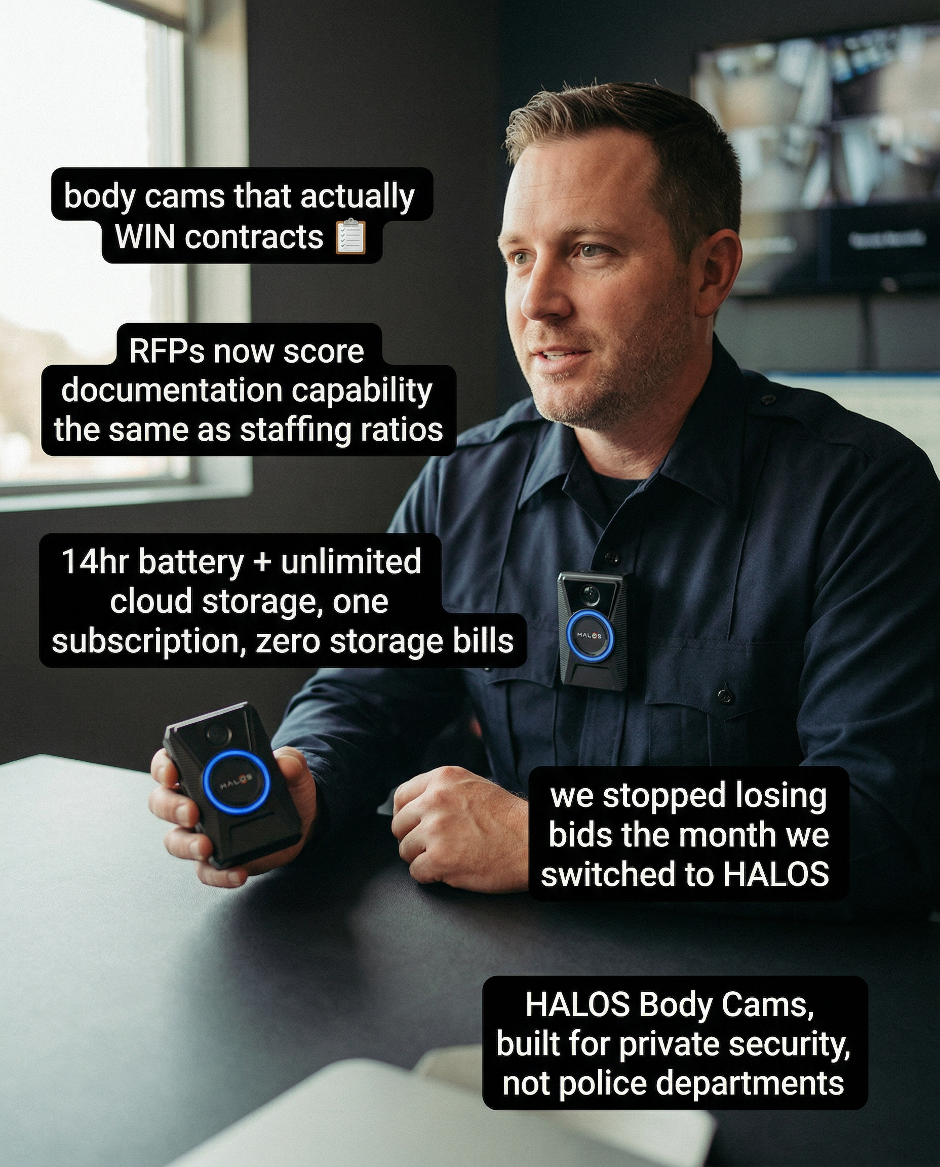 HALOS Body Cameras Facebook ad