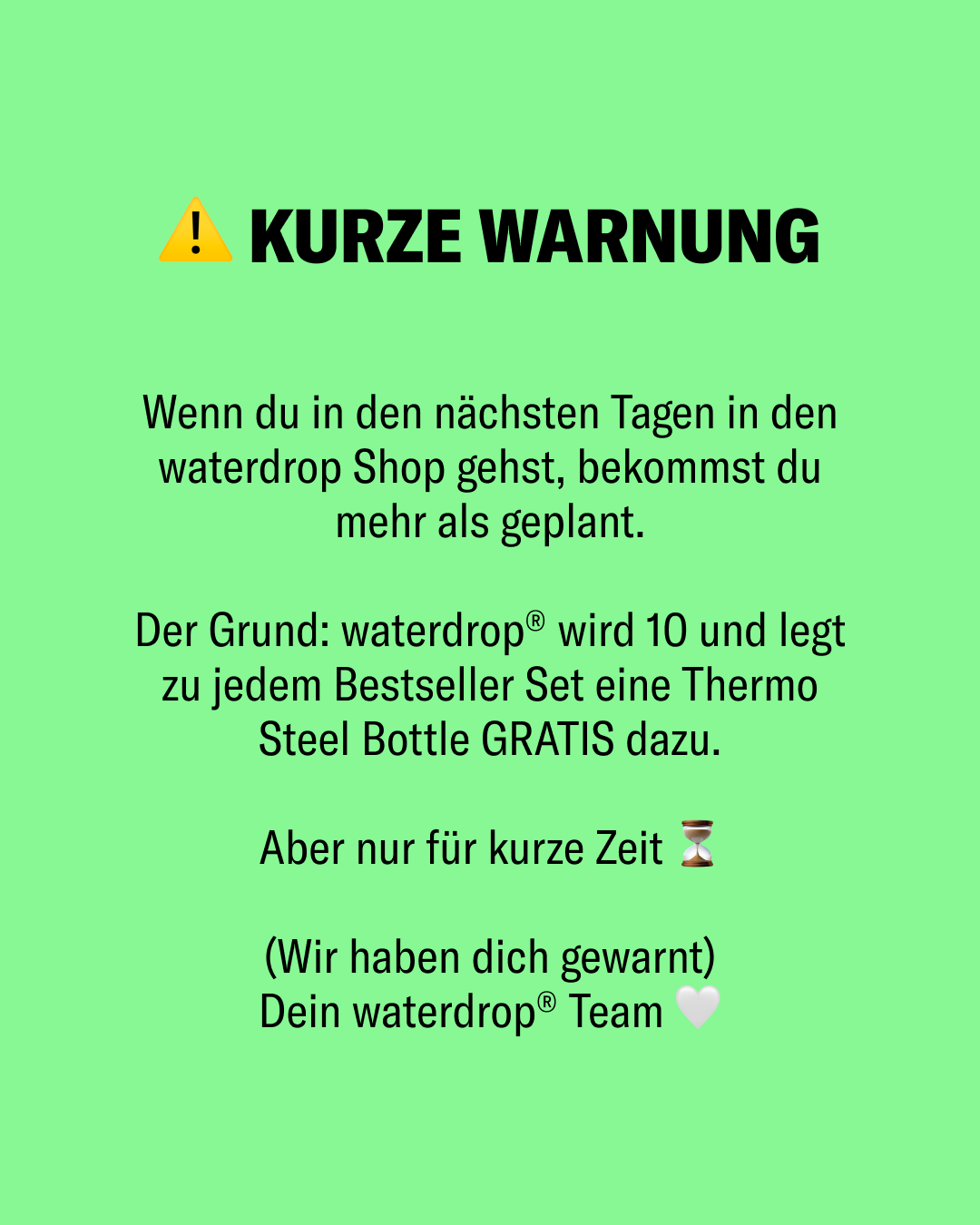 waterdrop Facebook ad