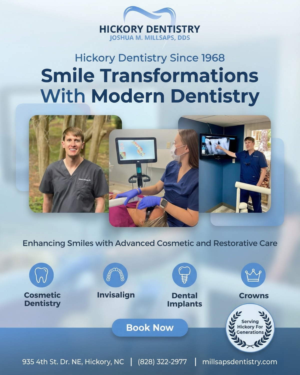 Joshua M. Millsaps, DDS, PA Facebook ad from Mar 18, 2026