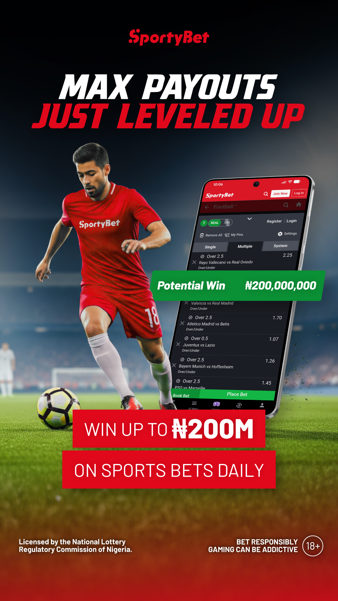 SportyBet Nigeria Facebook ad